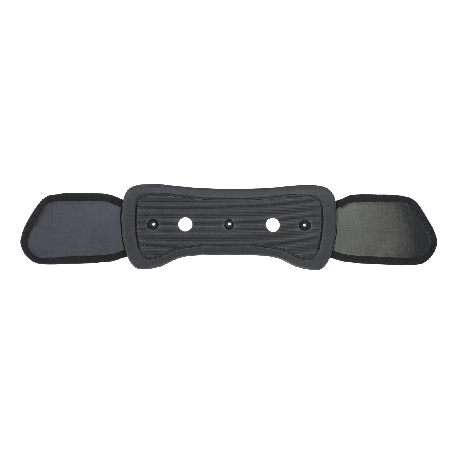 ION Spectre-Bar spreader bar replacement pad with flaps in black, top view
