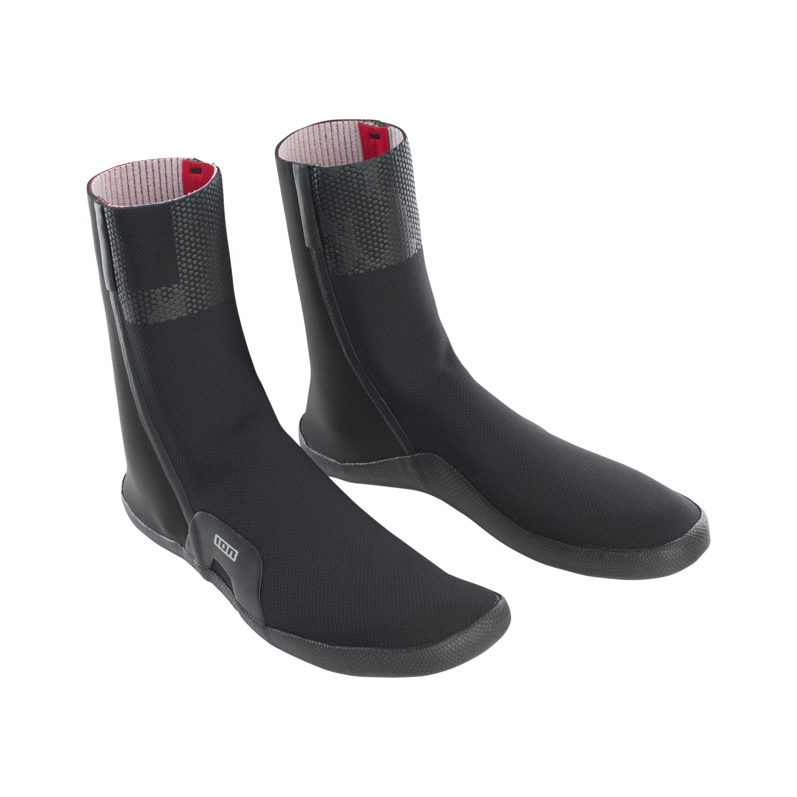 ION Ballistic 3/2mm round toe neoprene boots in black with Aramid outsole