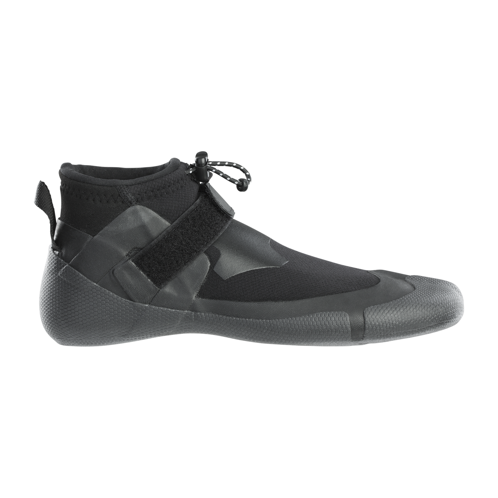 ION Water Ballistic Shoes 2.5 Internal Split neoprene water boots in black with velcro strap and draw cord