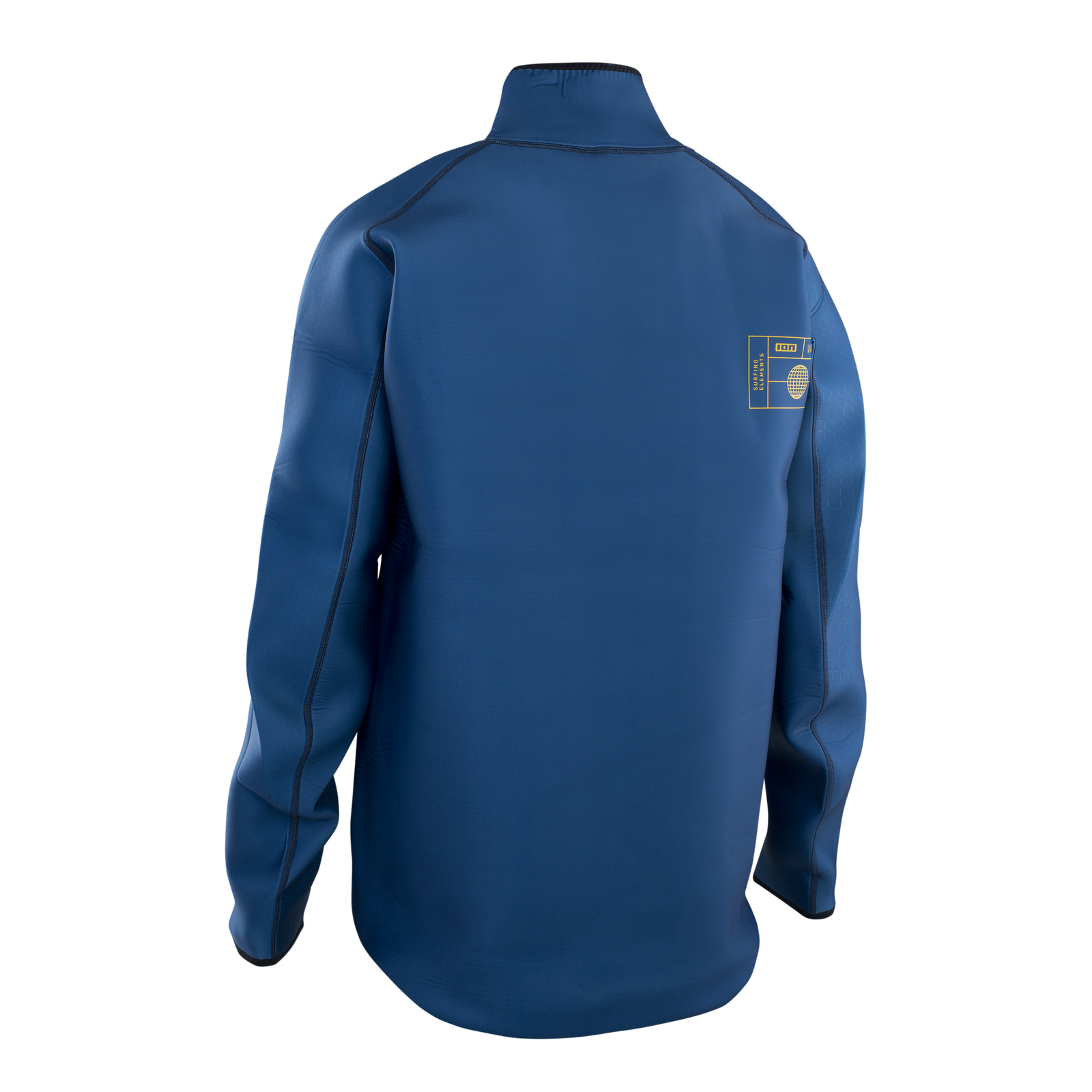 ION Neo Cruise neoprene jacket men in steel blue – back view