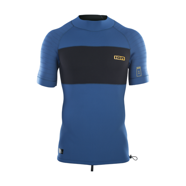 ION Neo Top 2/2 SS men's neoprene top in ocean blue and black
