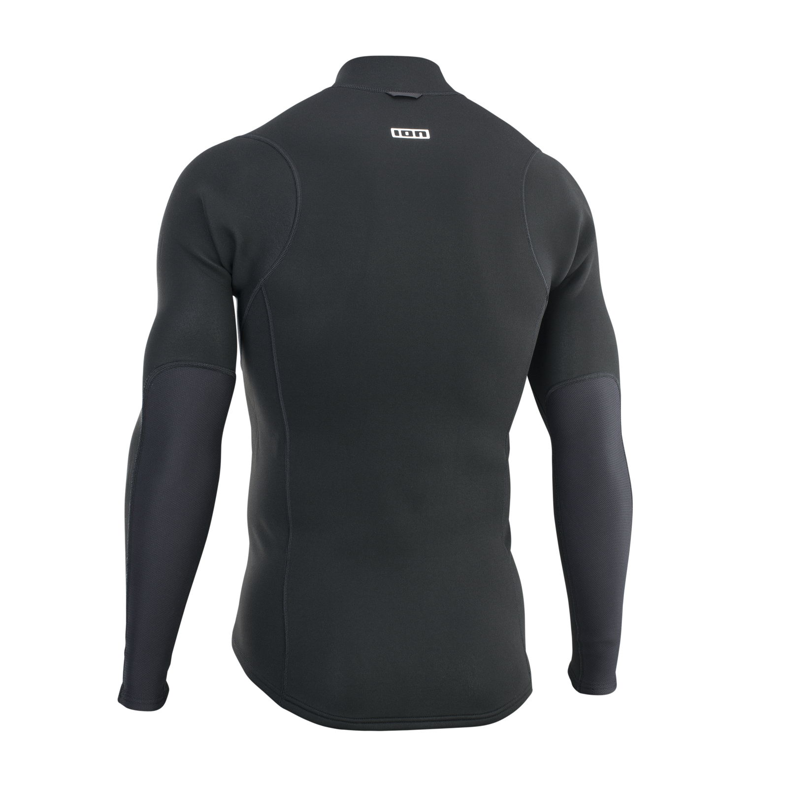 ION Neo Zip Top 2/1 long-sleeve neoprene protection top in black – back view