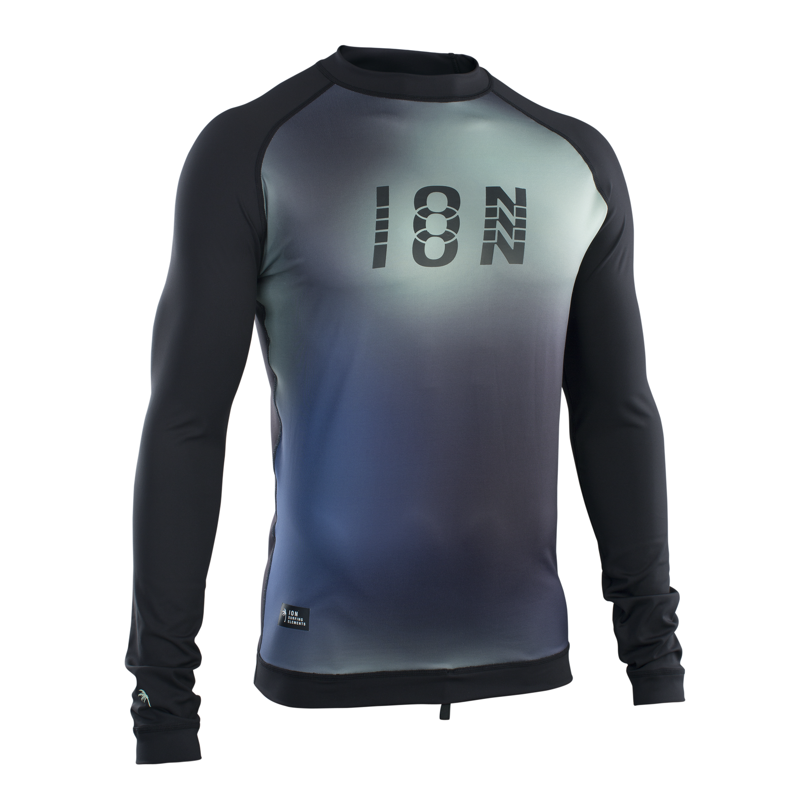ION Maze long-sleeve rashguard men in black gradient