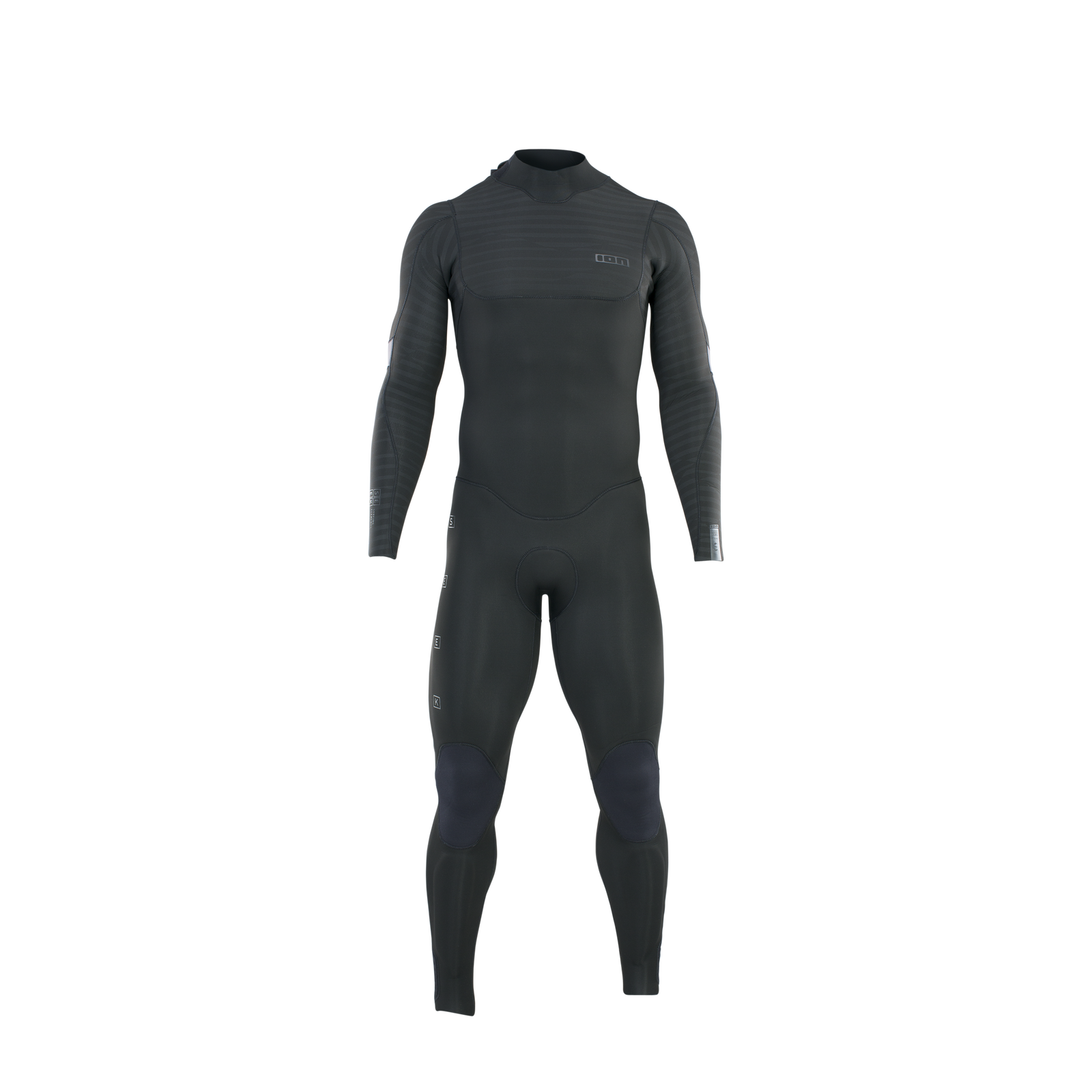 ION Seek Core 4/3mm back-zip fullsuit in charcoal black