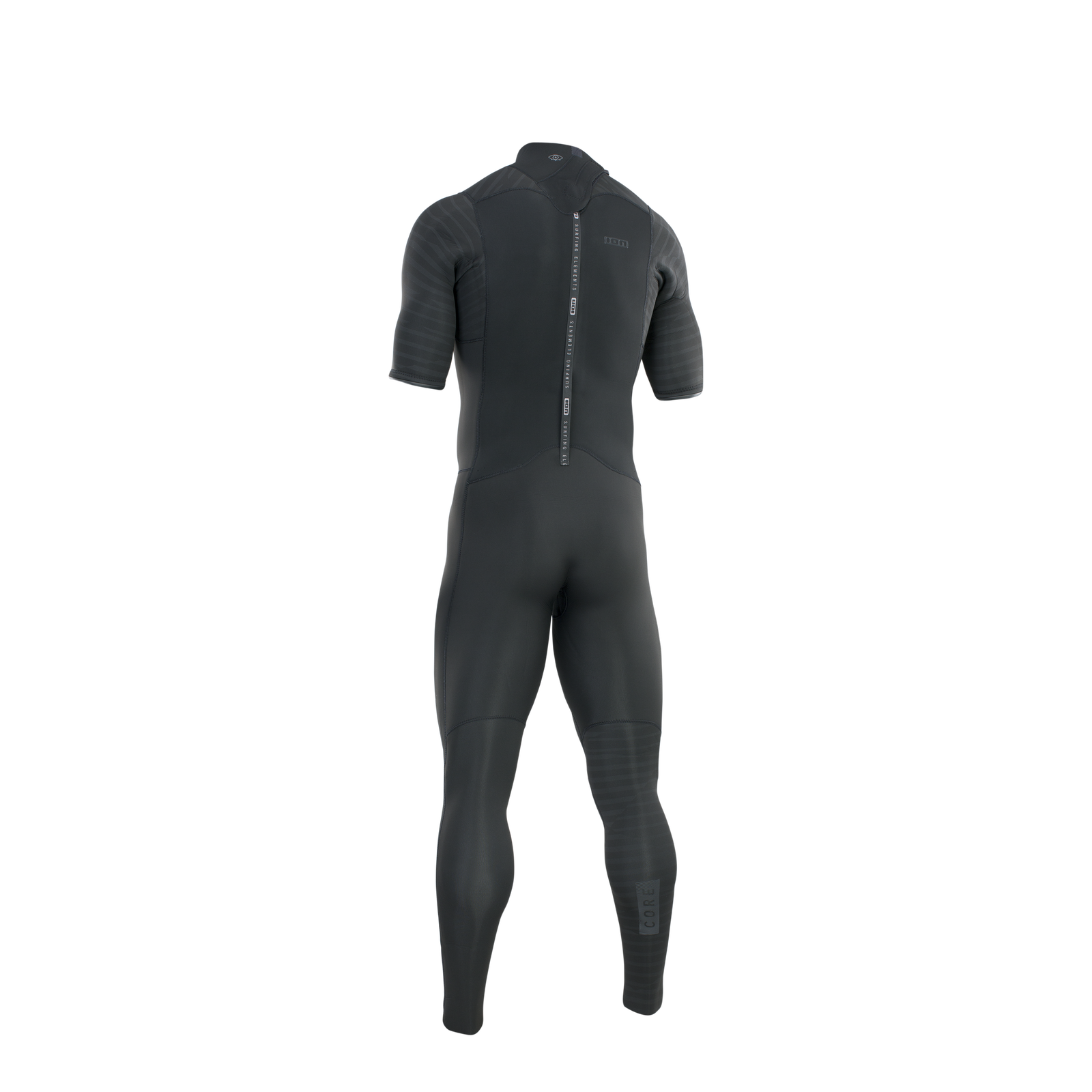 ION Seek Core 4/3mm Backzip Fullsuit Kurzarm in schwarz – Rückansicht