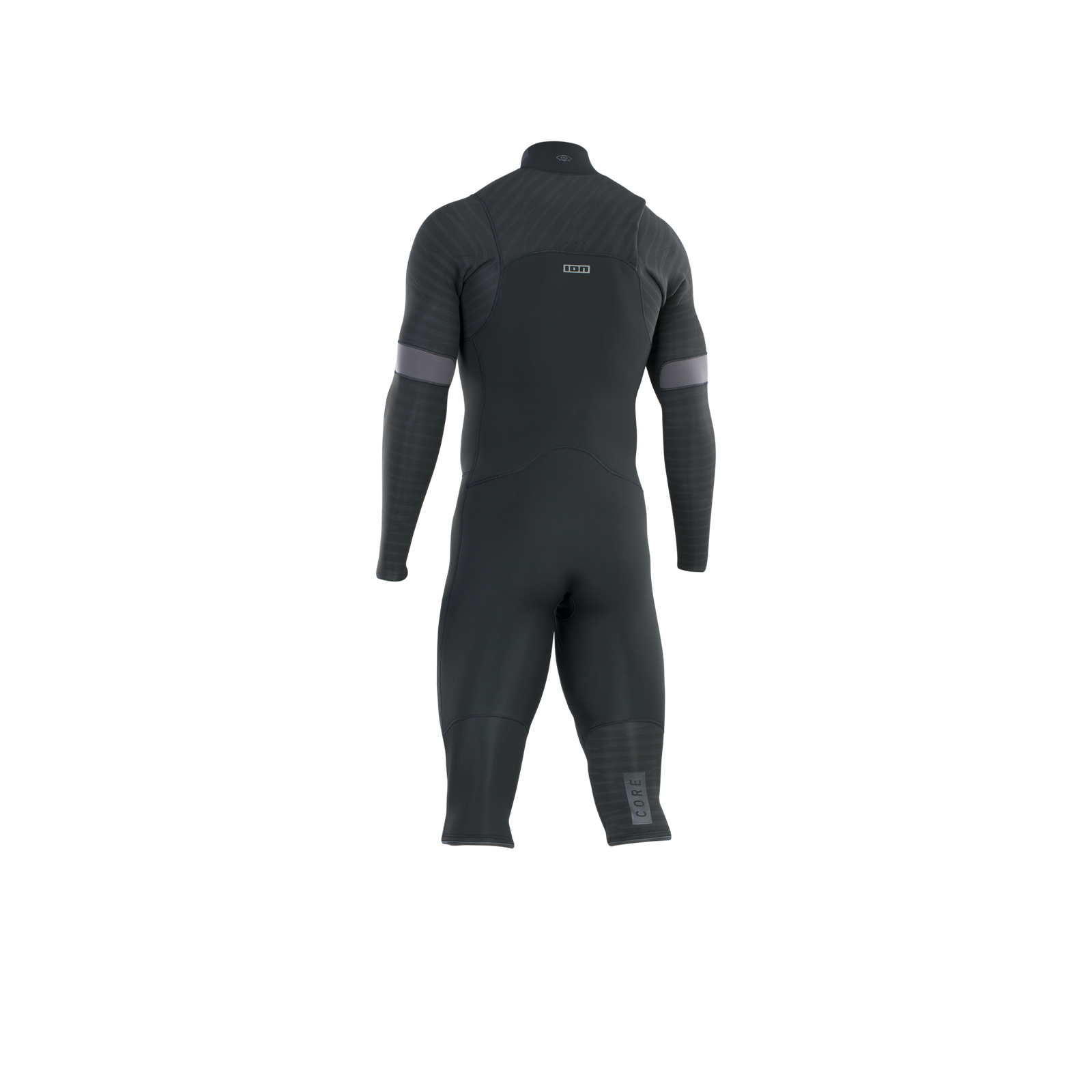 Combinaison néoprène ION Seek Core 4/3mm zip frontal overknee manches longues en noir – vue dos