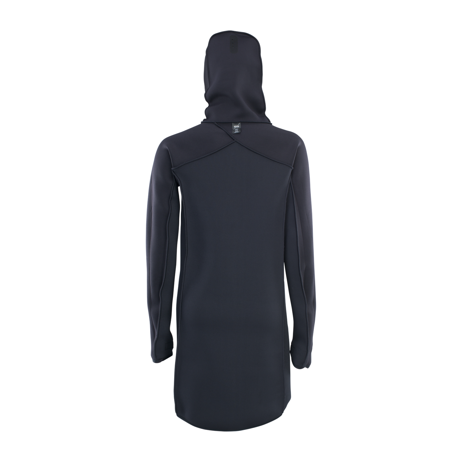 ION Neo Cosy Coat Core manteau néoprène femme en noir, vue de dos
