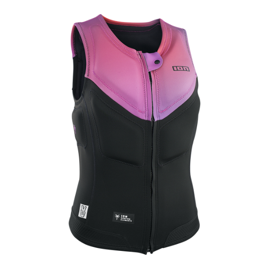 Ivy Vest Front Zip - 012 pink-gradient