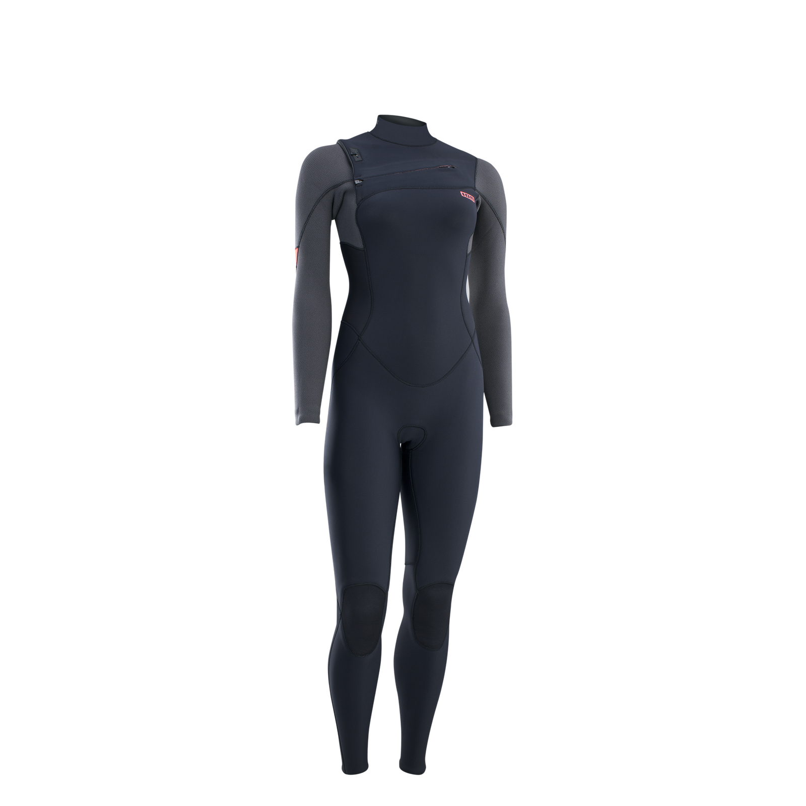 ION Amaze Amp fato de neoprene fullsuit 3/2mm com fecho frontal em preto e cinzento escuro