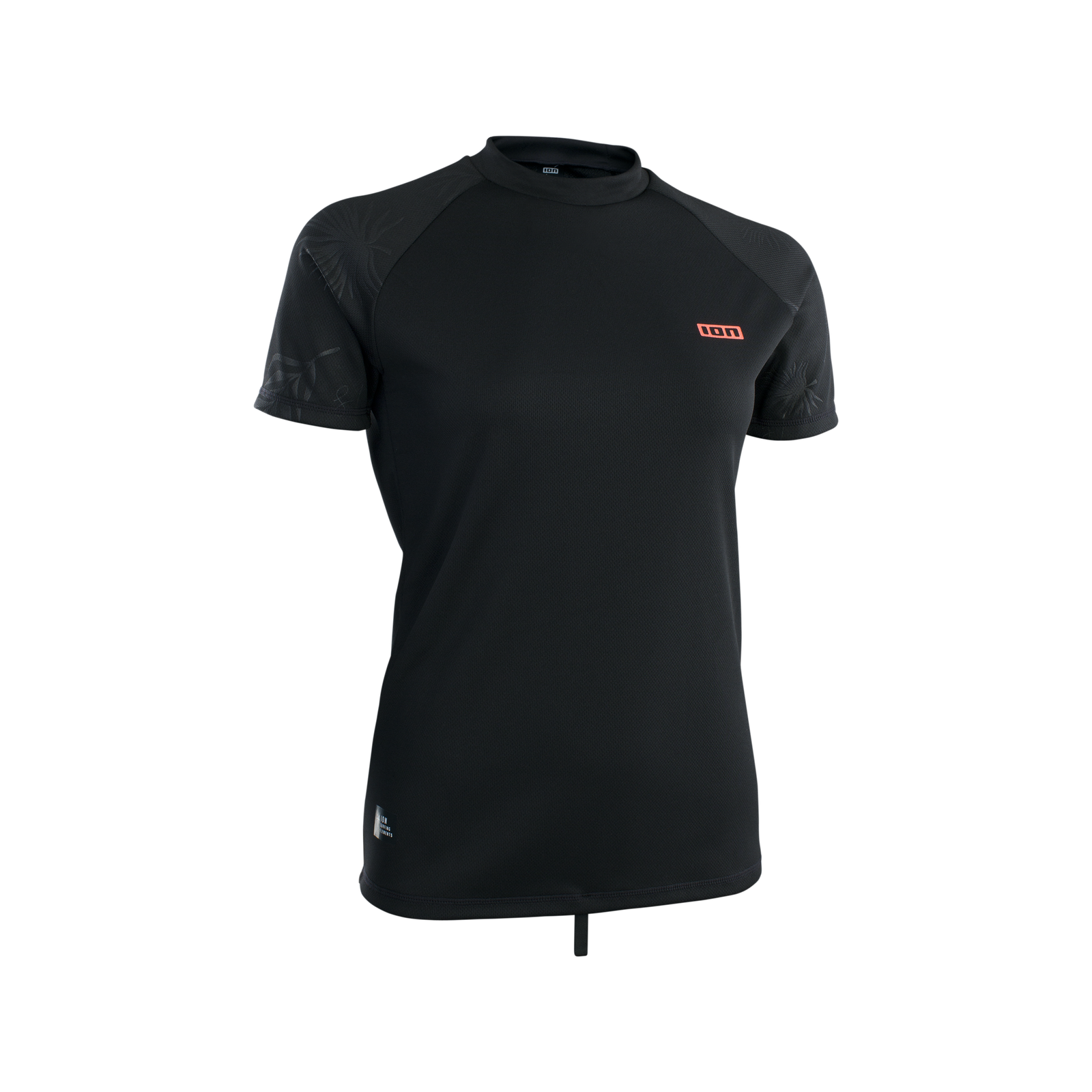 ION Water Wetshirt SS mulher camisola de surf manga curta em preto com proteção UV
