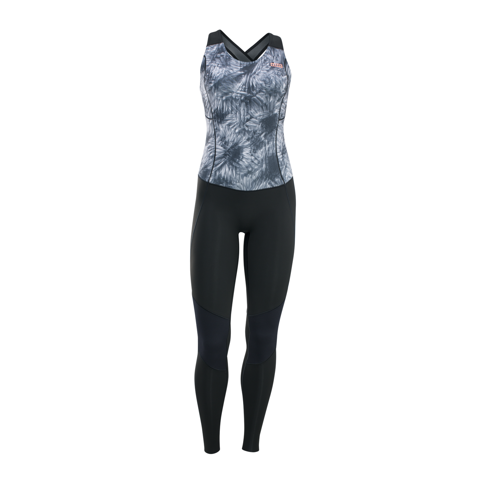 ION Amaze Long Jane 1,5 mm Pull-on Neoprenanzug in schwarz mit dunkelgrauem Print