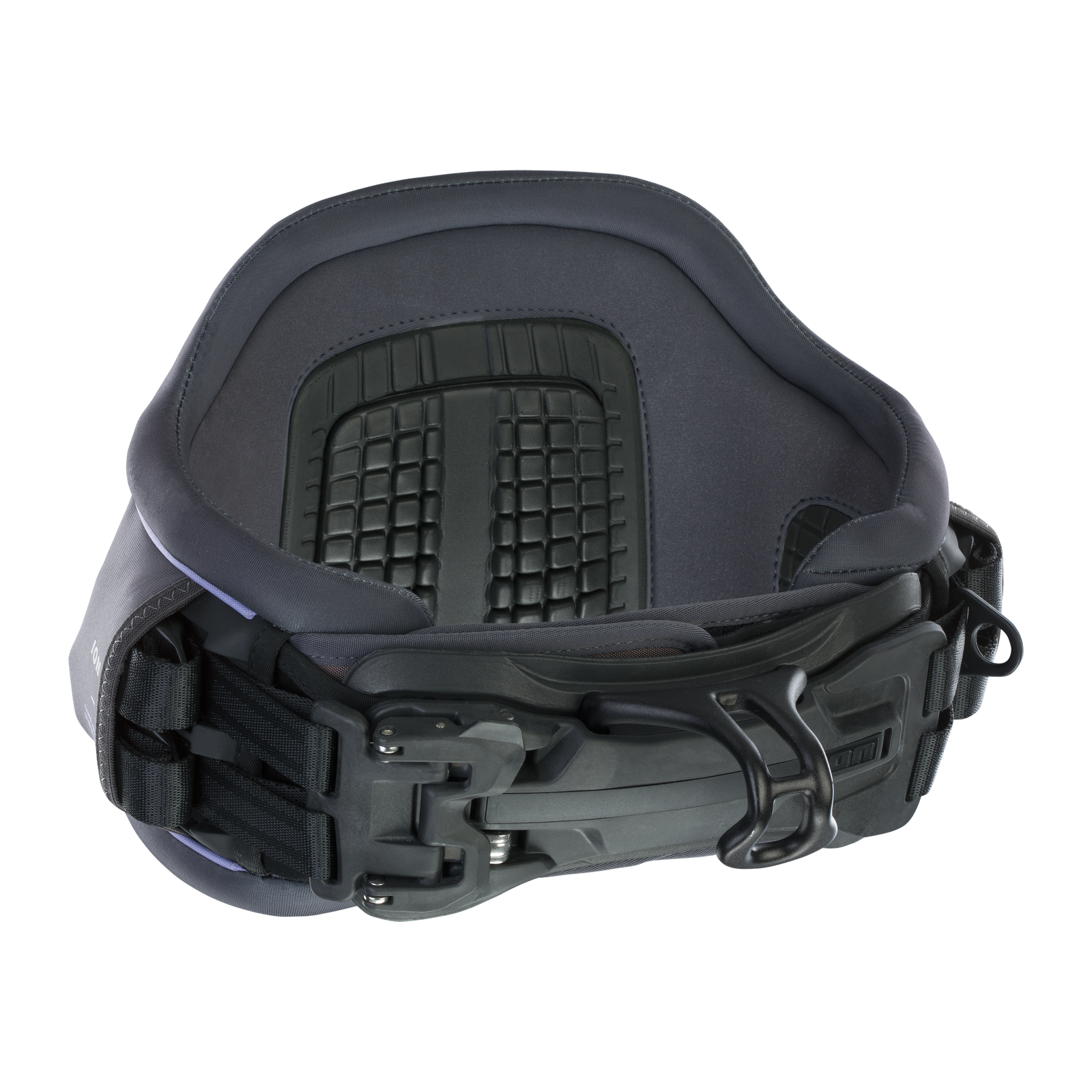 ION Nova women's kite waist harness in charcoal black with Ergo_Pad back support