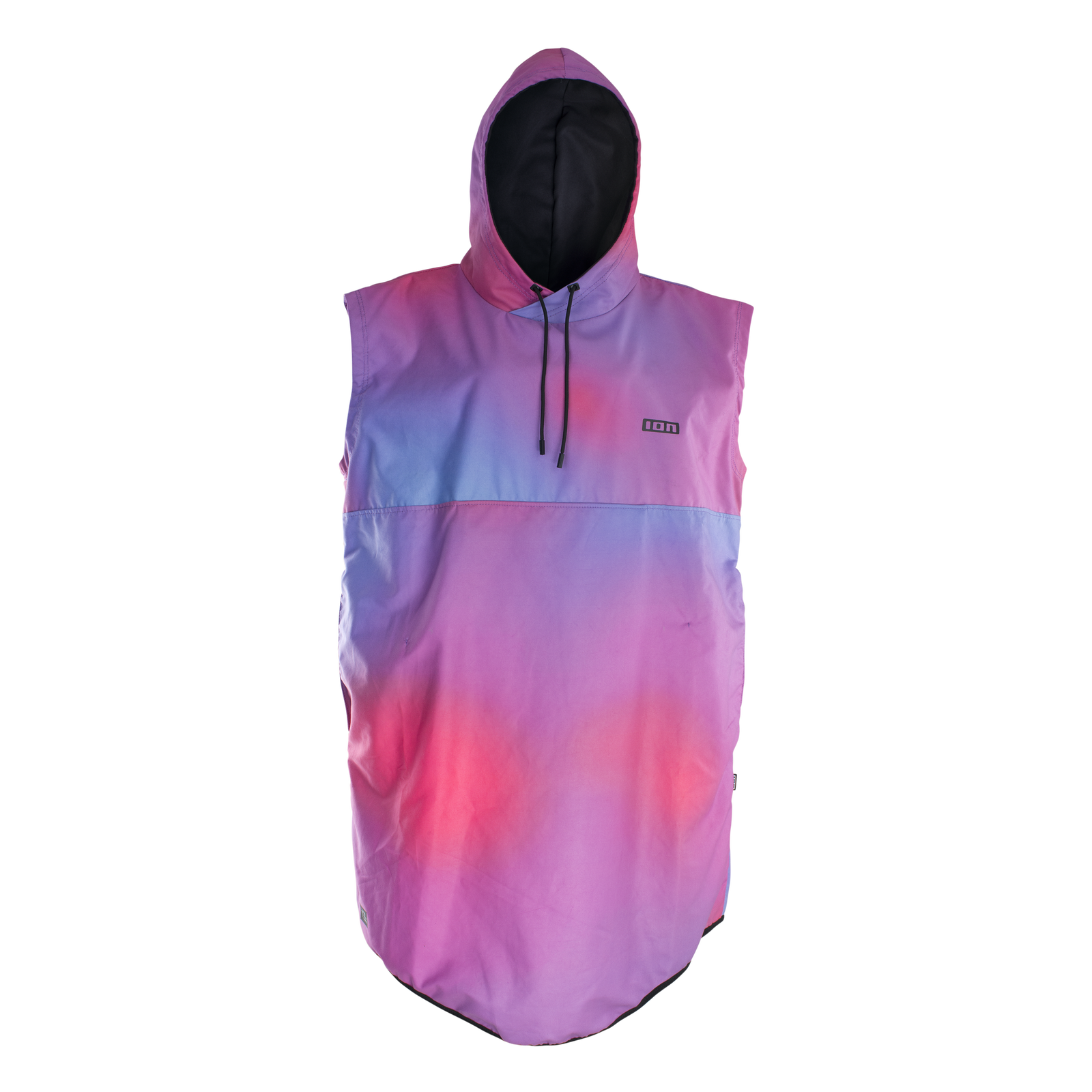 ION Poncho Select women's changing poncho in purple-pink gradient with adjustable hood