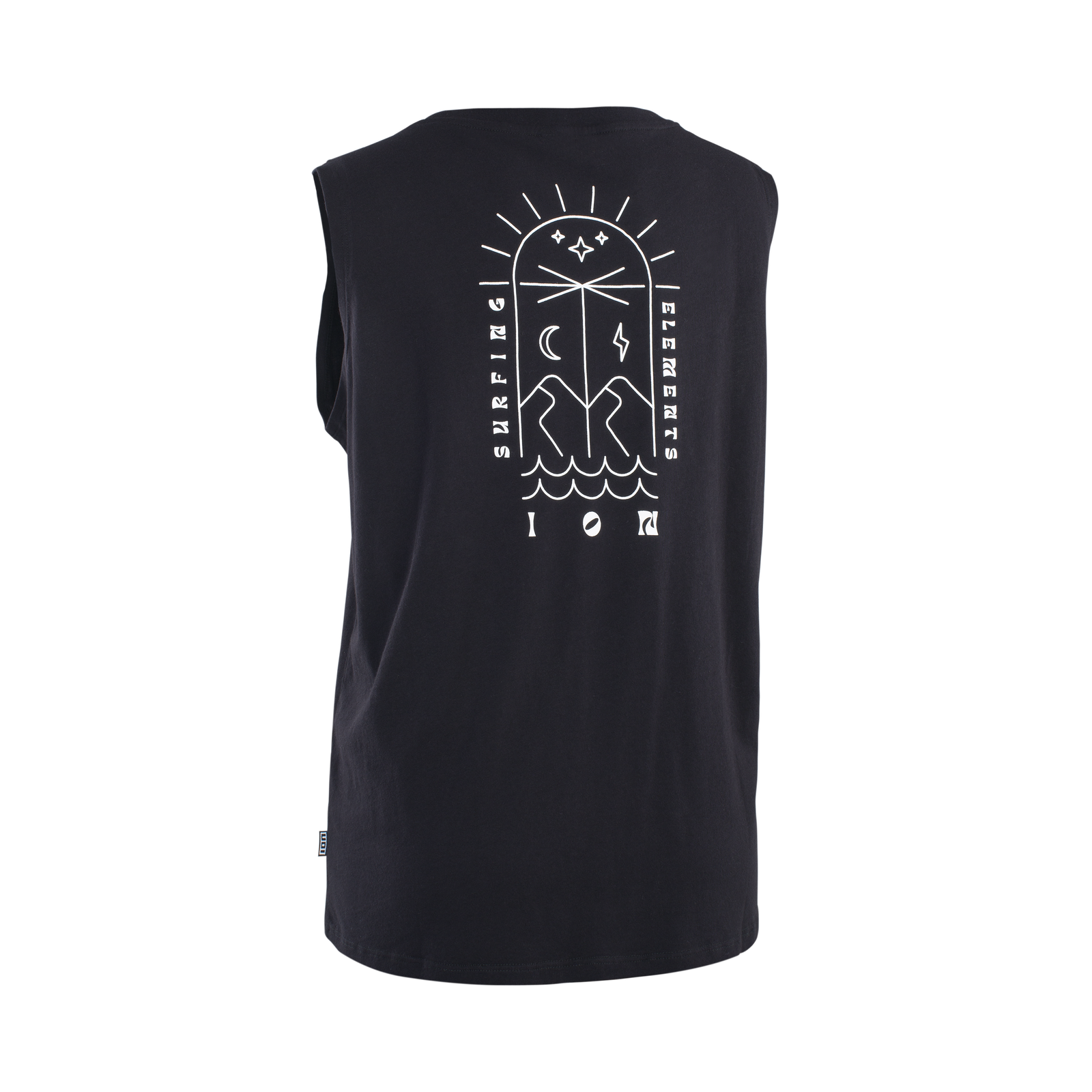 Débardeur femme ION No Bad Days en noir avec graphique surf au dos