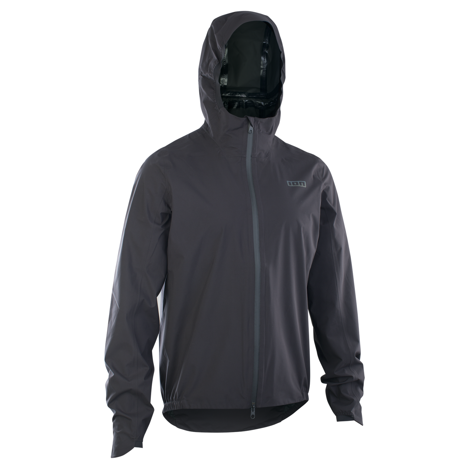 ION Shelter Lite 2.5L cycling jacket unisex in dark charcoal for mountain biking and gravel