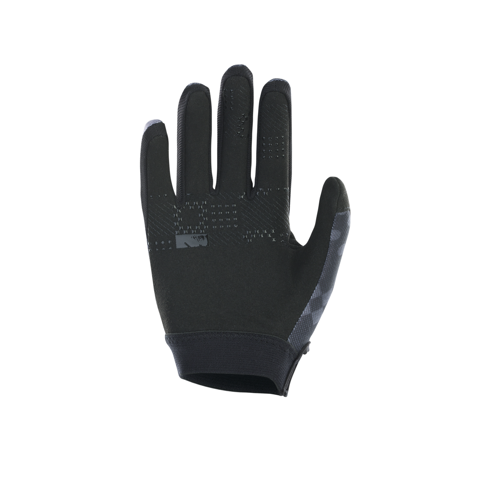 ION Bike Scrub Vollfingerhandschuhe für Jugendliche in schwarz, Palmenansicht