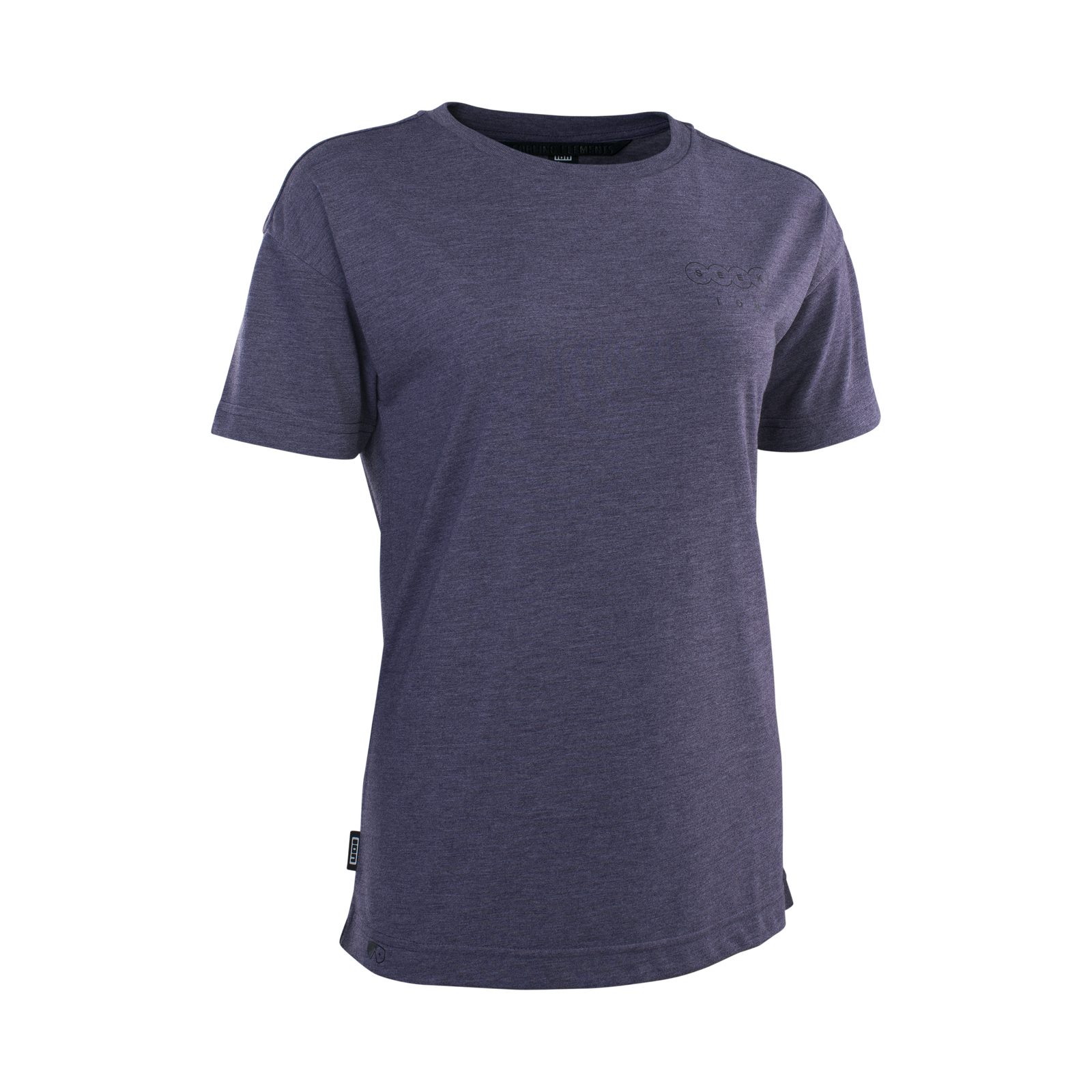 ION Seek Amp Kurzarm-Radtrikot für Damen in dunkelblau für Mountainbiking