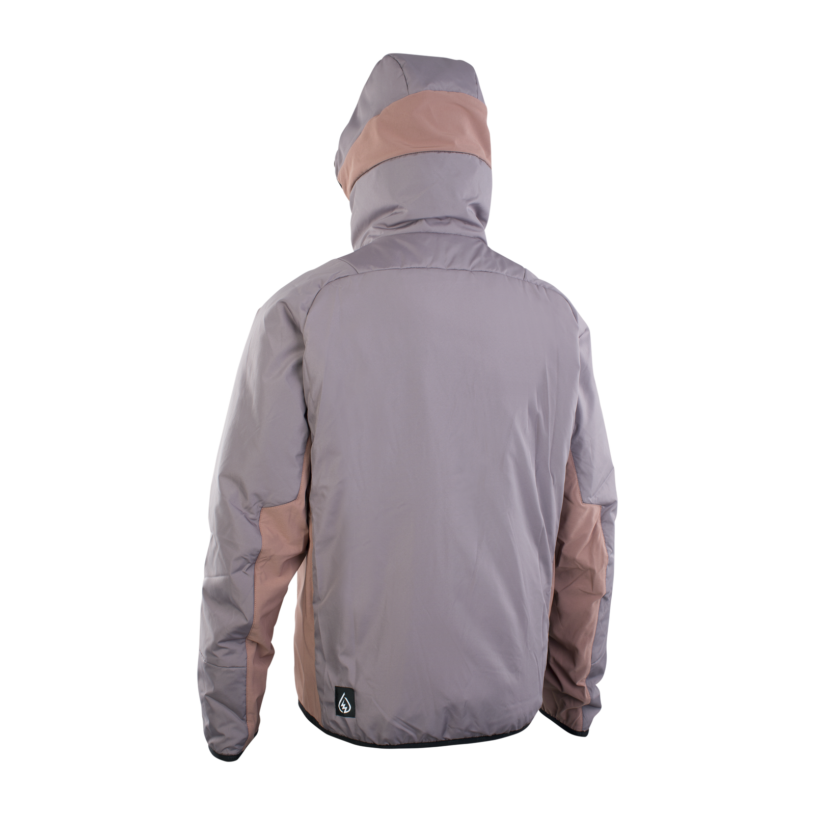 Giacca da ciclismo ION Bike Shelter Hybrid Padded in grigio e taupe per mountain bike – vista posteriore