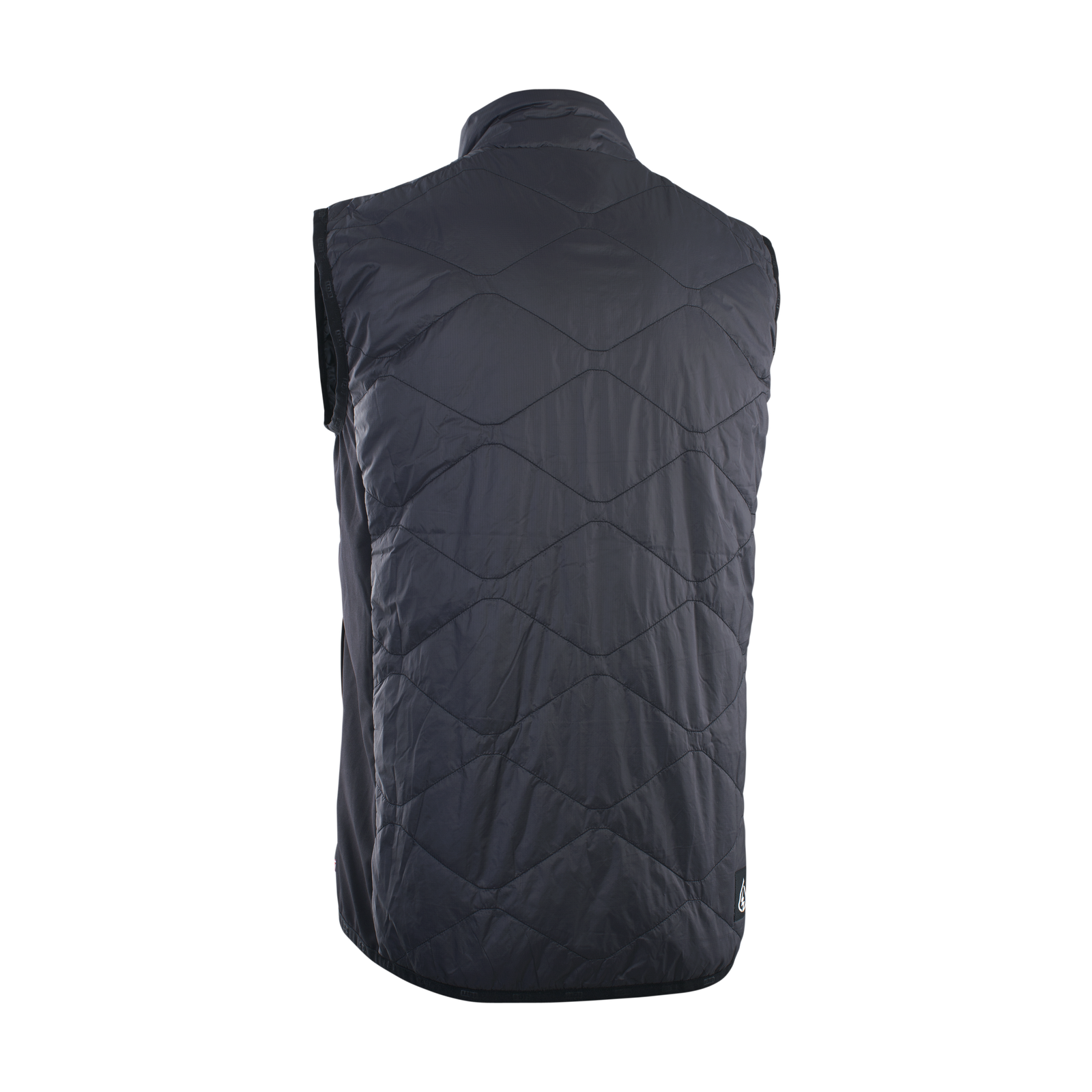 ION Shelter Hybrid Padded MTB-Weste Herren in schwarz mit Steppdetail – Rückenansicht