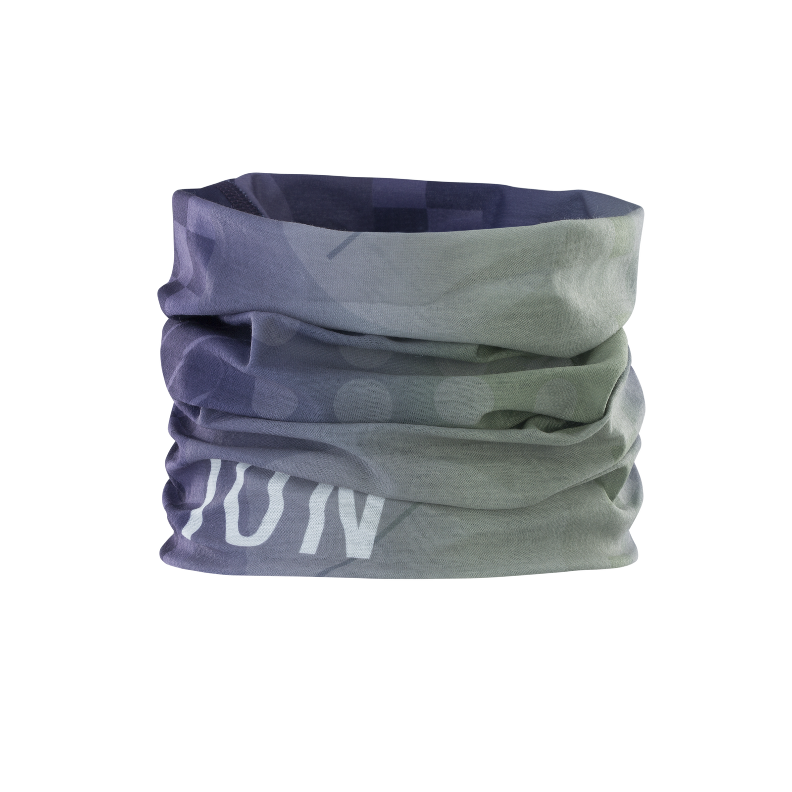 ION Bike Logo neckwarmer in slate blue-grey with ION print, one size