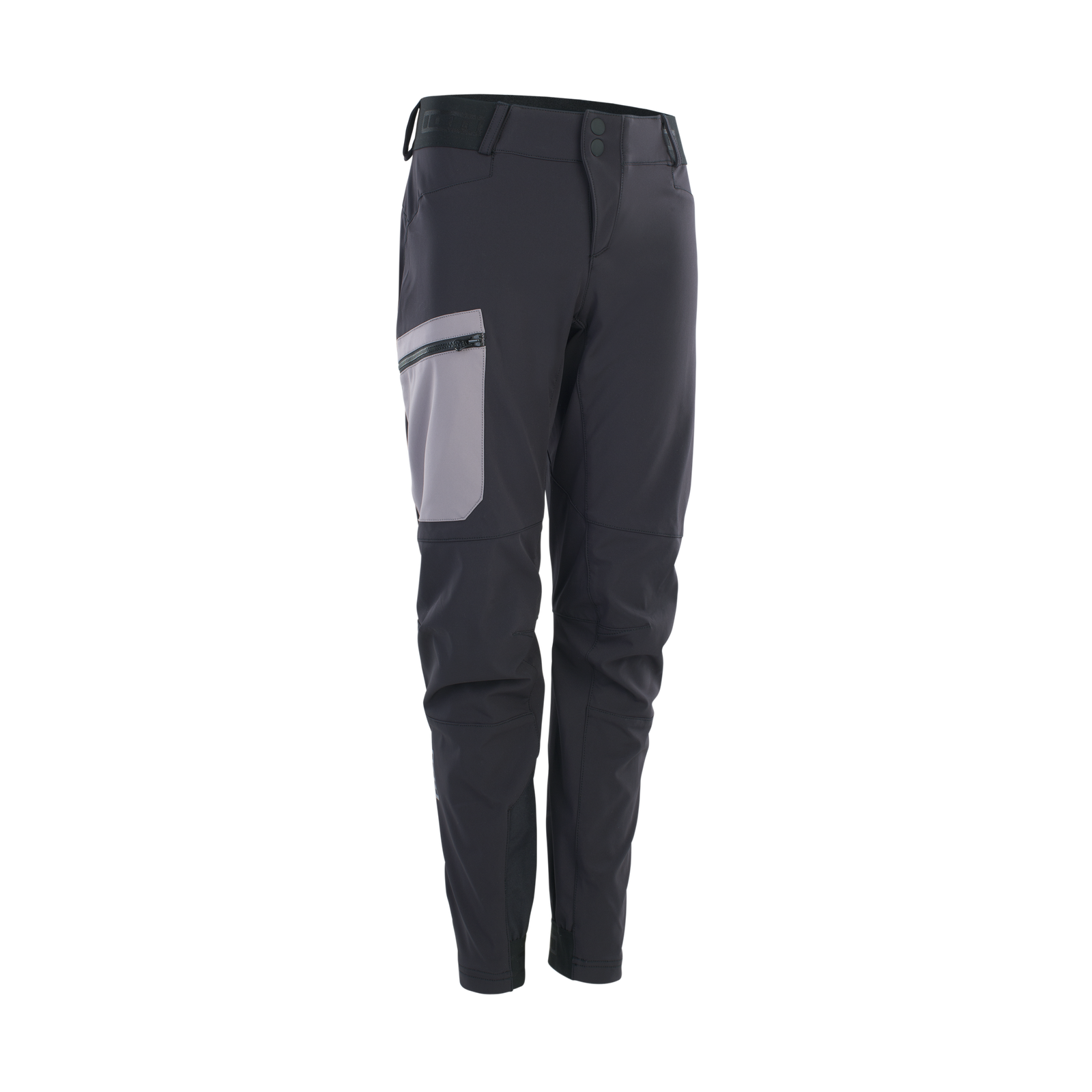 ION Bike Shelter 2L softshell cycling pants youth in black and grey for mountain biking