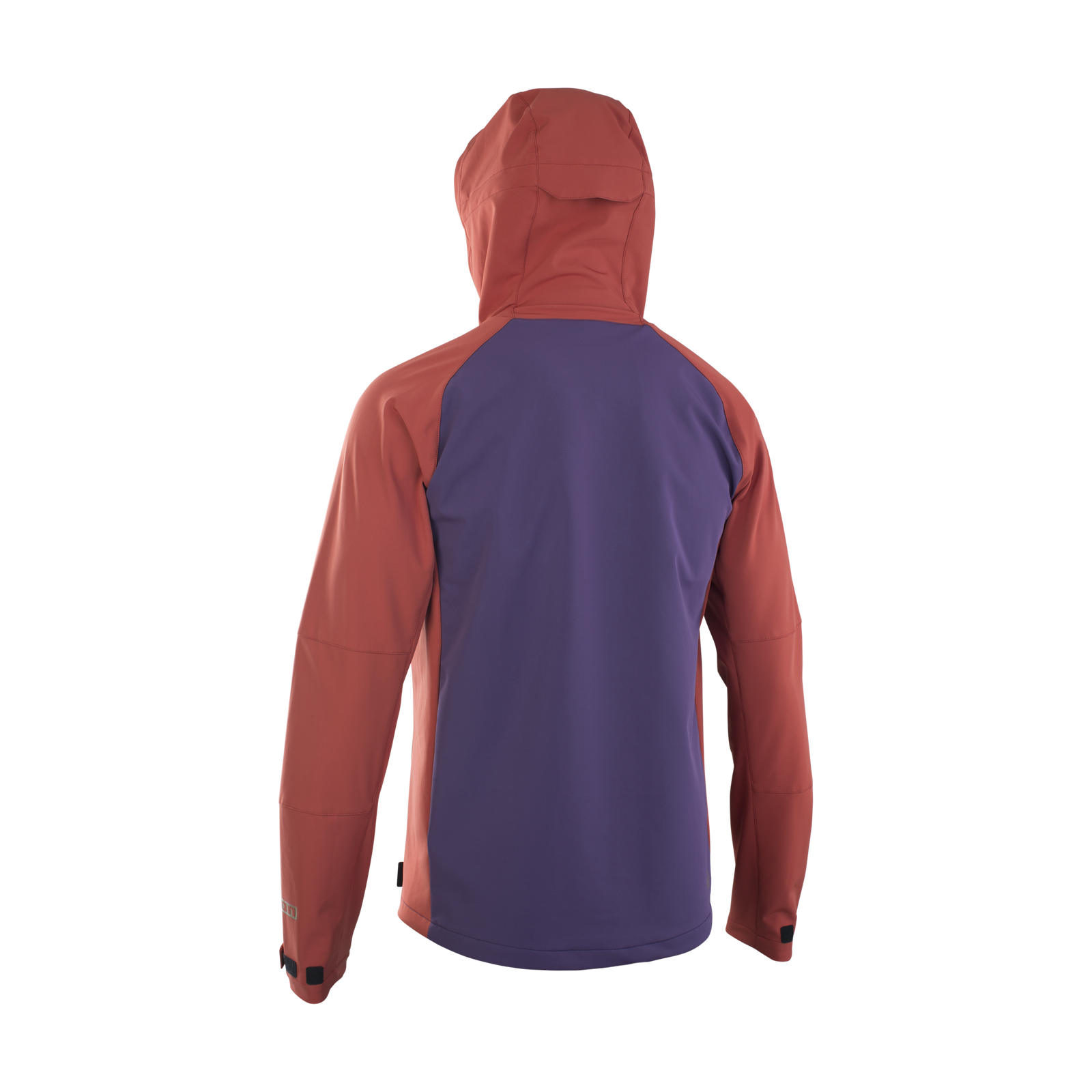 Casaco softshell ION Shelter 2L para homem em roxo escuro e terracota, vista traseira