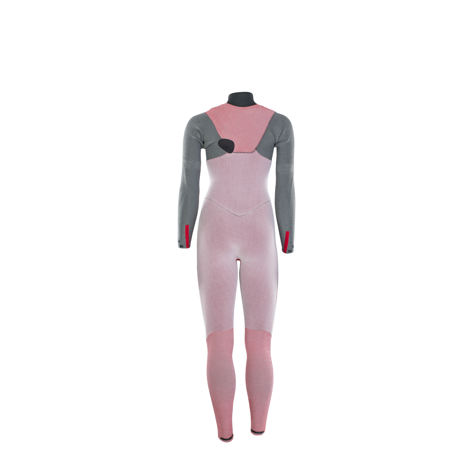 ION Amaze Amp 4/3mm fato de neopreno fullsuit front zip em rosa empoeirado e cinzento vista traseira
