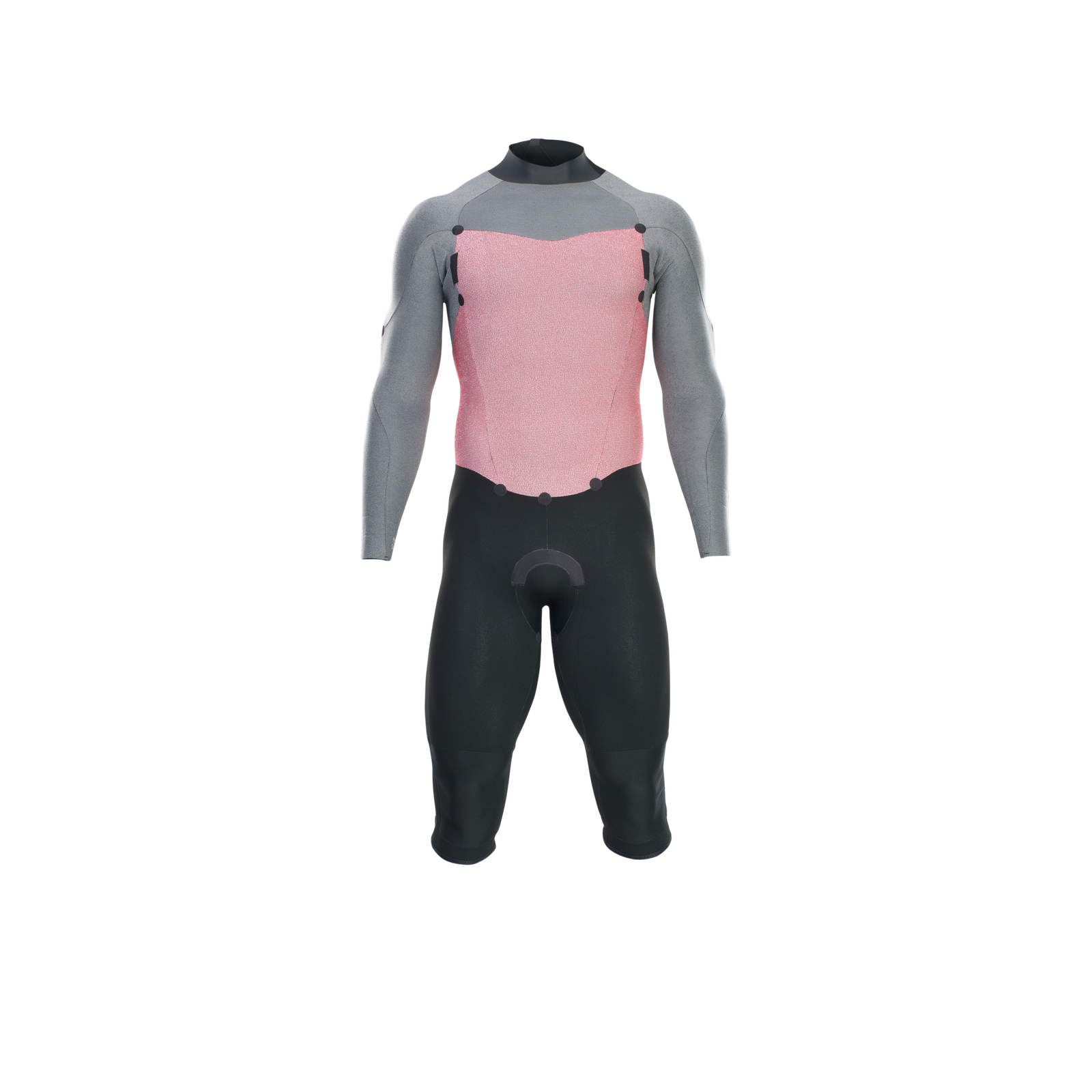 ION Element 4/3mm overknee back-zip fullsuit in charcoal, grey and blush pink