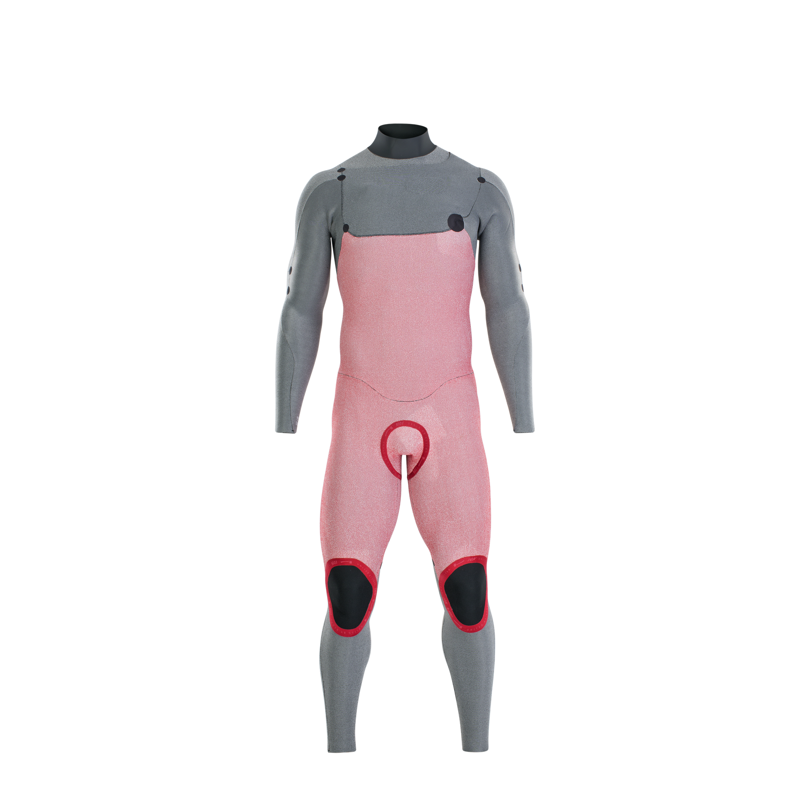ION Seek Core 3/2mm front-zip fullsuit in dusty pink and grey