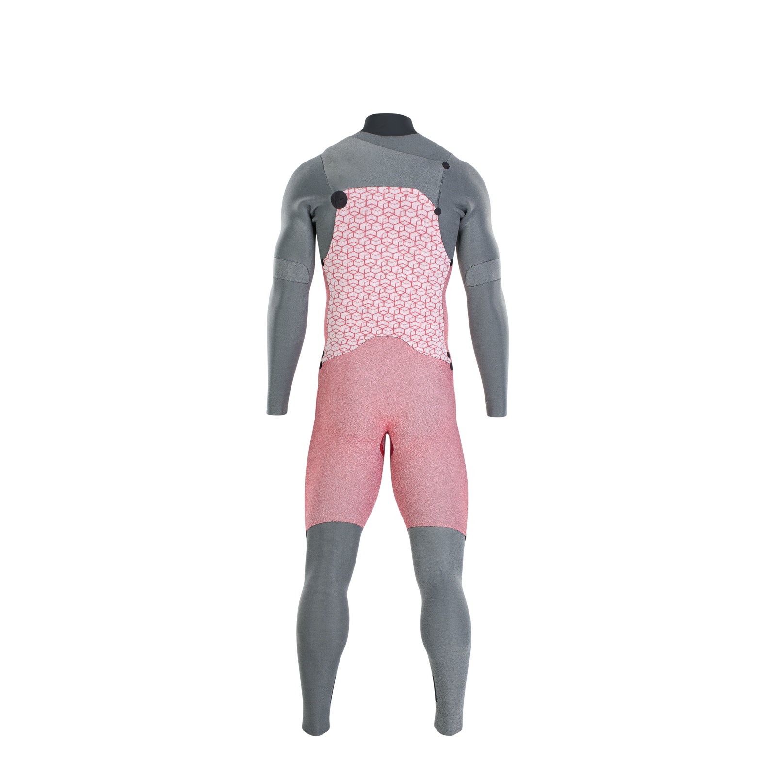 ION Seek Core 3/2mm front-zip fullsuit wetsuit in grey and dusty rose