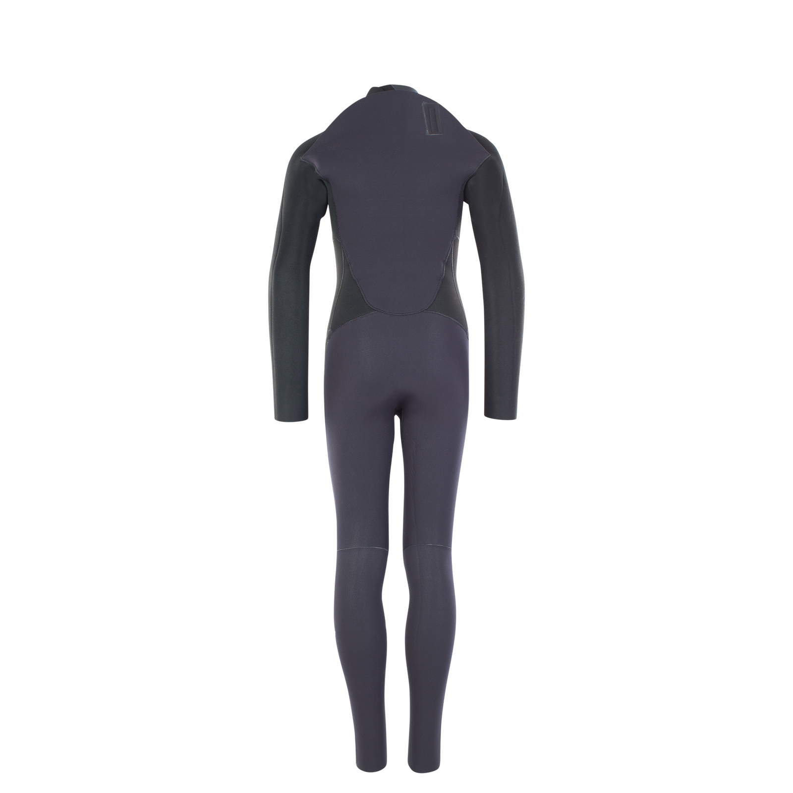 ION Capture 4/3mm back-zip junior fullsuit in charcoal grey – back view