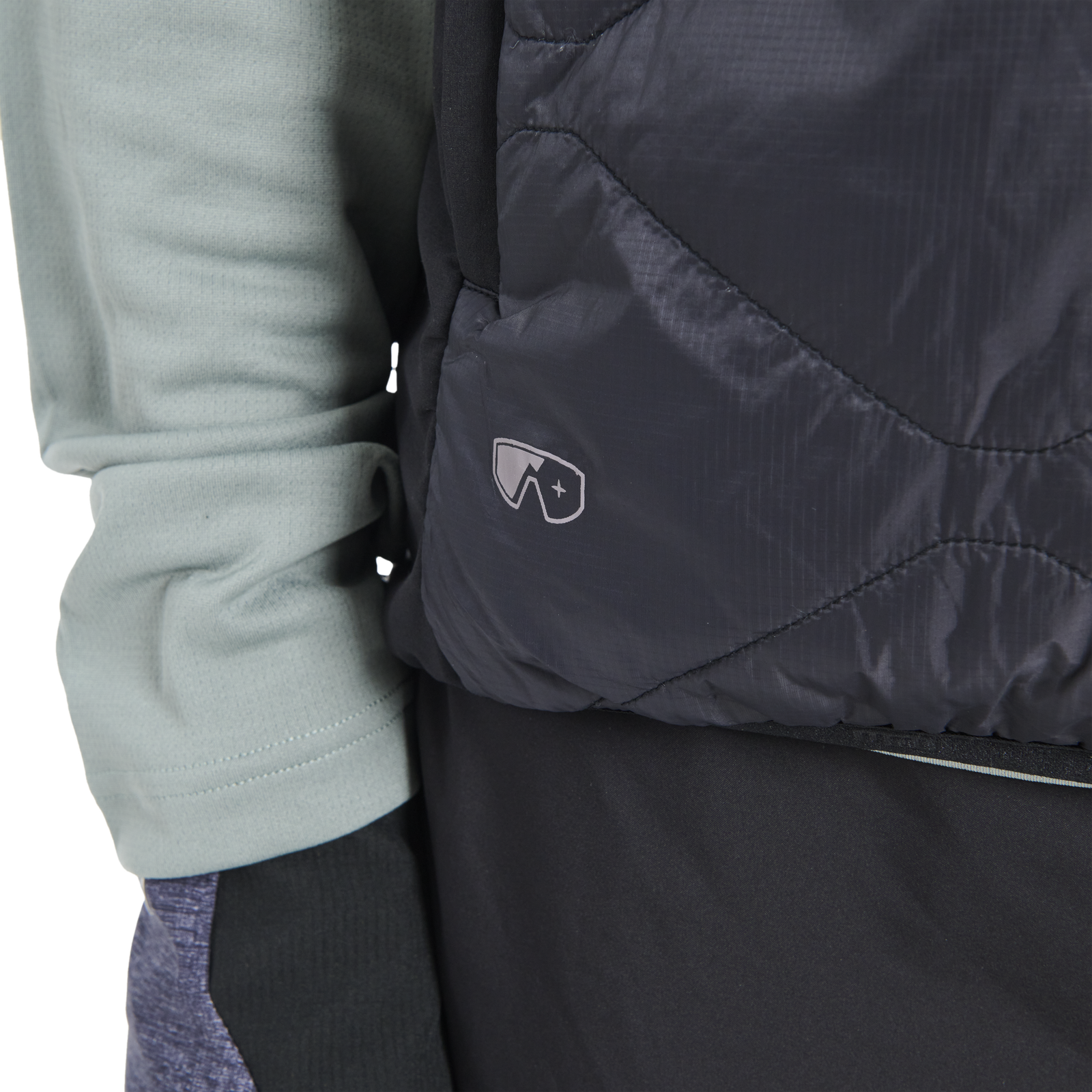 ION Bike Shelter Hybrid Padded Radweste für Herren in schwarz, Detailansicht Tasche