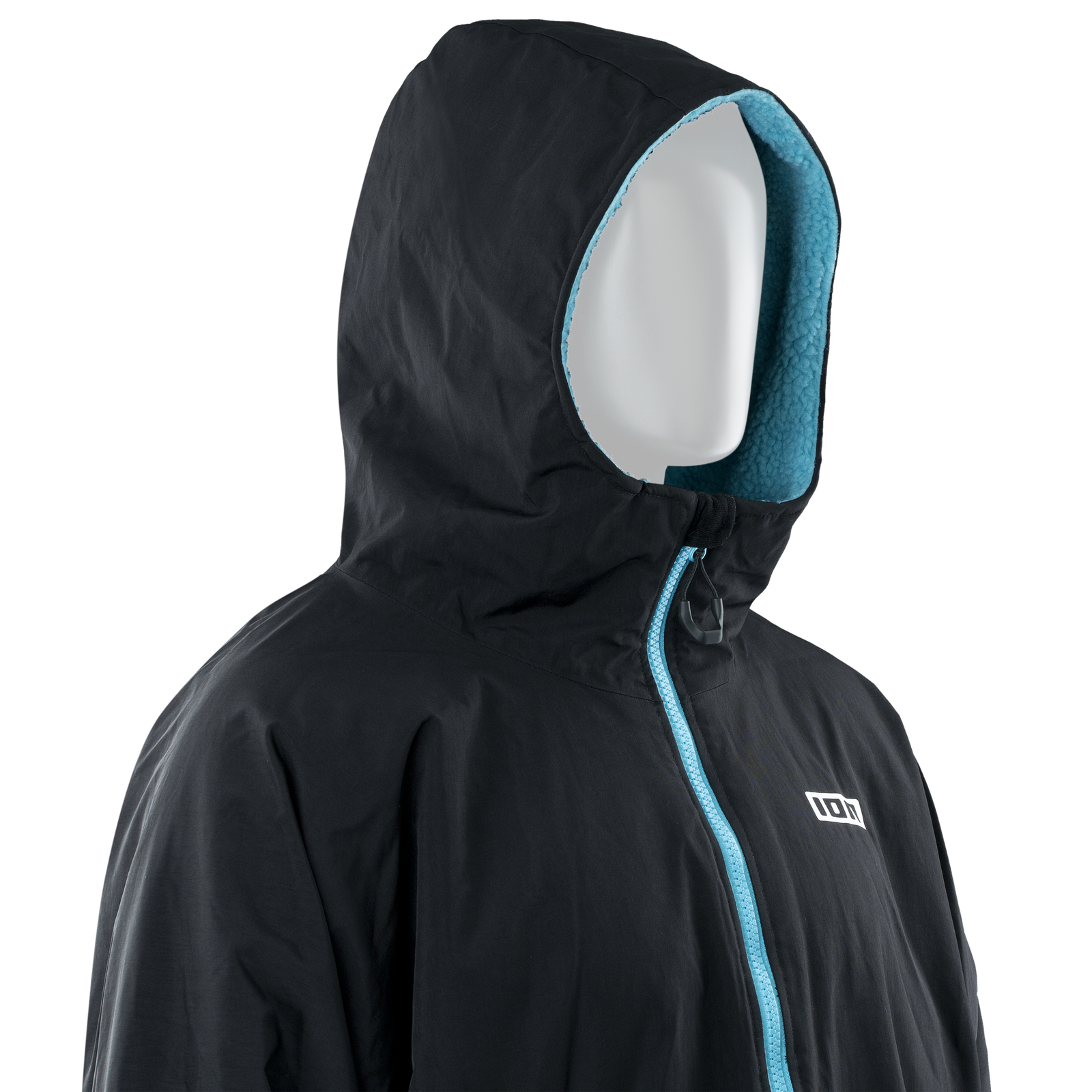 Giacca ION Storm Coat Neoprene 2023 – Impermeabile, Traspirante, Con Teddy Fleece Interno (Nero, Uomo)