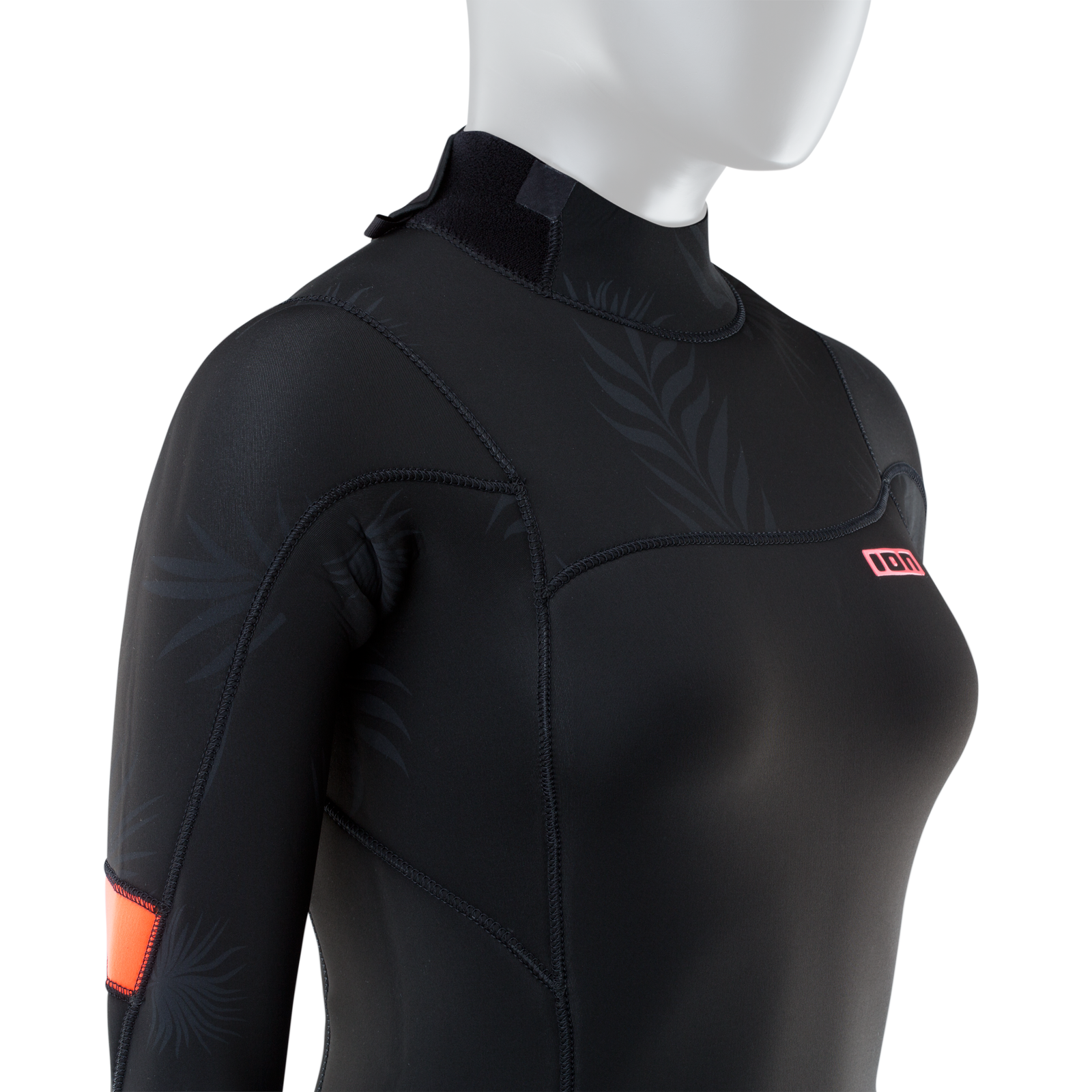 ION Amaze Core 4/3 mm Backzip Neoprenanzug fullsuit in schwarz und koralle