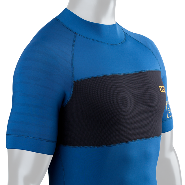 ION Neo Top 2/2 SS men's neoprene top in ocean blue and black