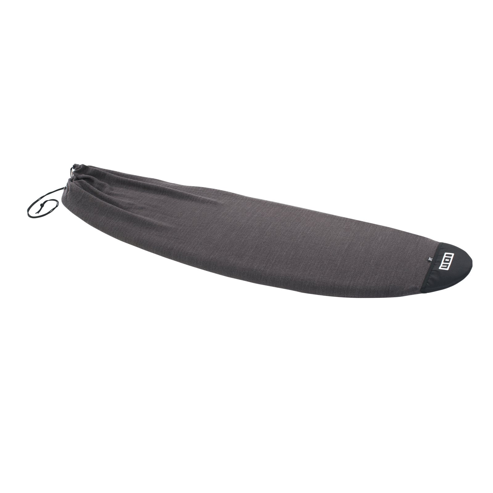 ION Surf Sock Stubby board cover 5'3" in charcoal grey with black nose reinforcement