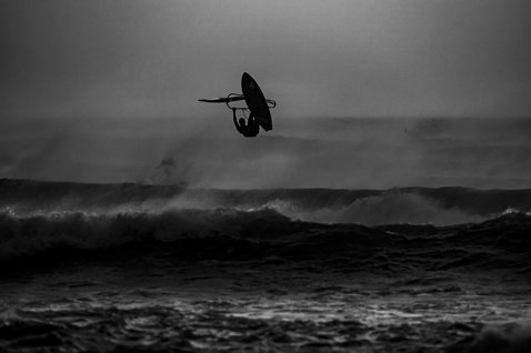 ION Element 2/2mm back-zip shorty wetsuit during wave riding on the ocean