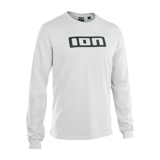 Tee Logo LS men - 100 peak white