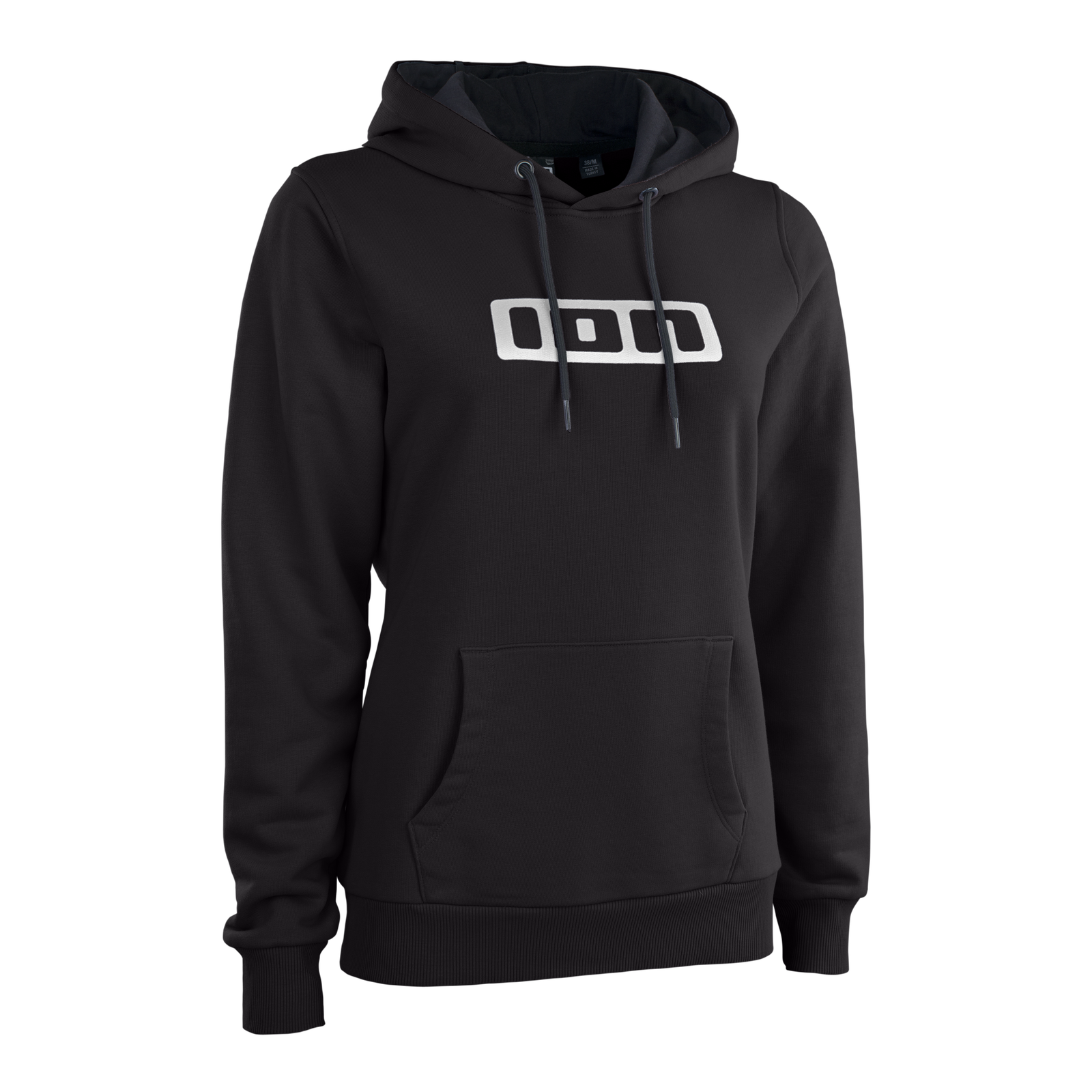 ION Hoody Logo Damen Kapuzenpullover in schwarz mit ION-Print auf der Brust