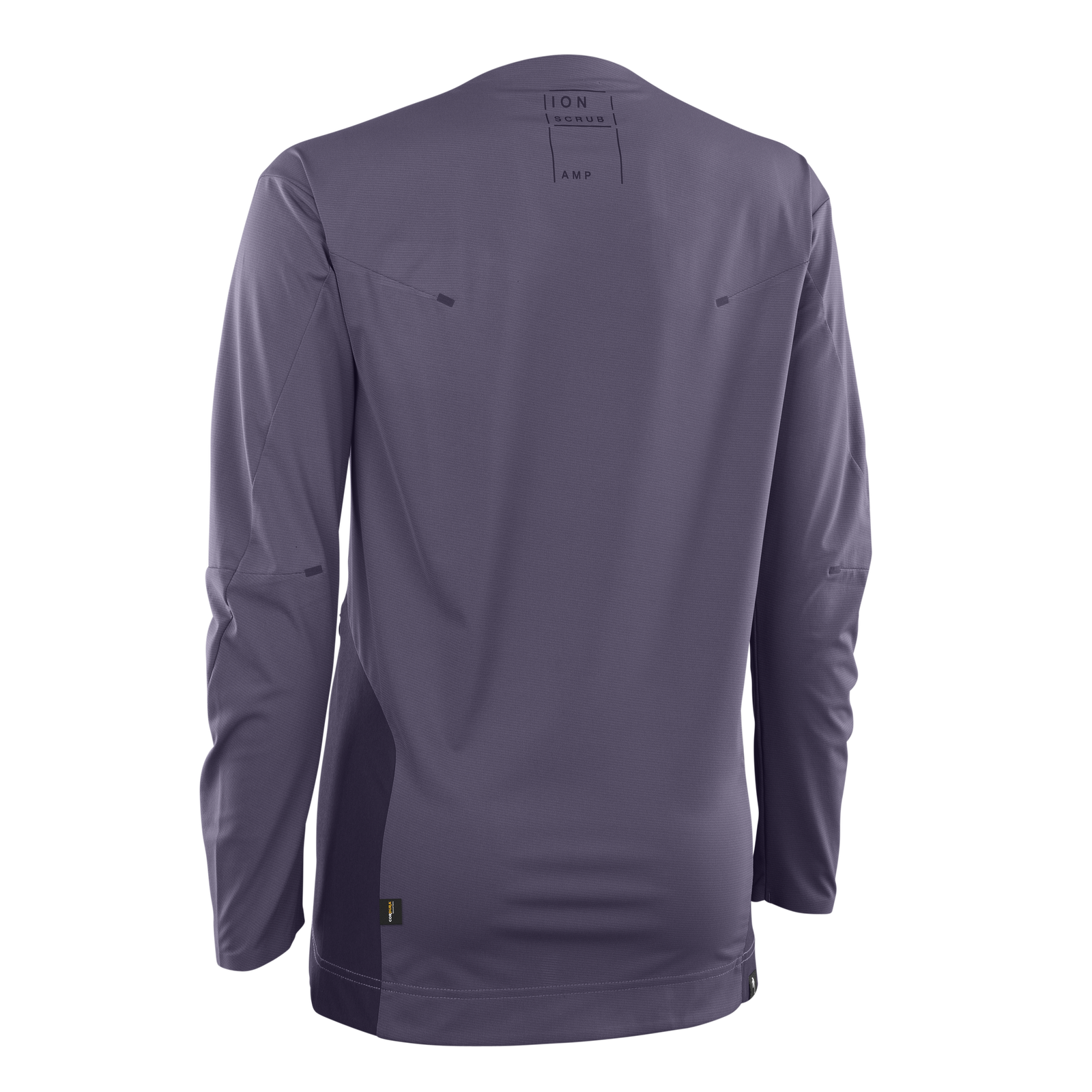 Maillot vélo manches longues ION Scrub Amp femme en violet poussiéreux pour freeride et descente