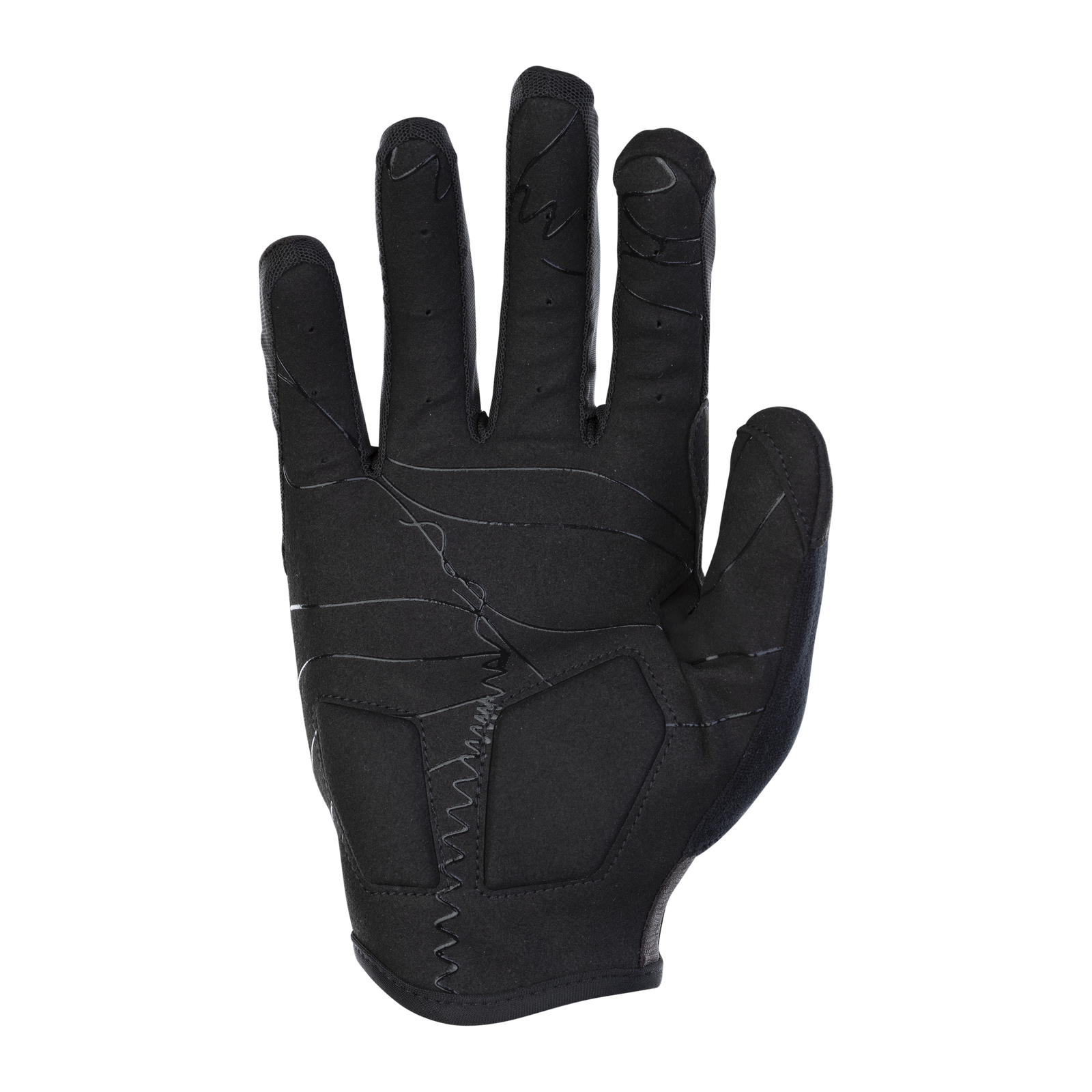 Gant de cyclisme longues doigts ION Bike Traze Long en noir, vue paume