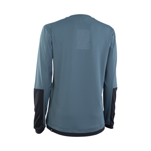 ION Bike Traze Amp AFT Damen Langarm Bike-Jersey in stahlblau und dunkelblau für Mountainbiking