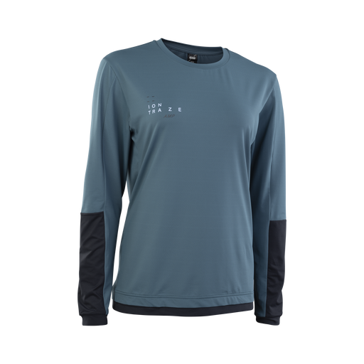 ION Traze Amp Langarm Radtrikot Damen in schieferblau und schwarz für Mountainbiking