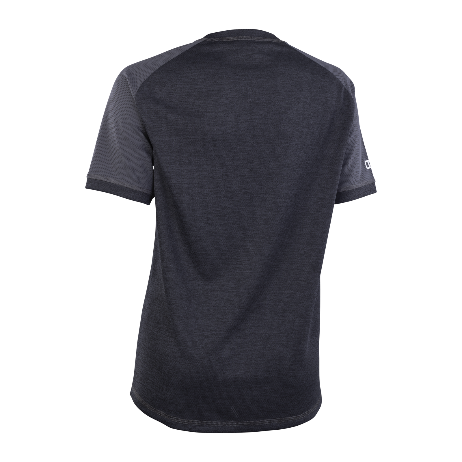 ION Bike TECH Logo Kurzarm-Radtrikot Damen in dunkel anthrazit schwarz für Mountainbiking – Rückansicht