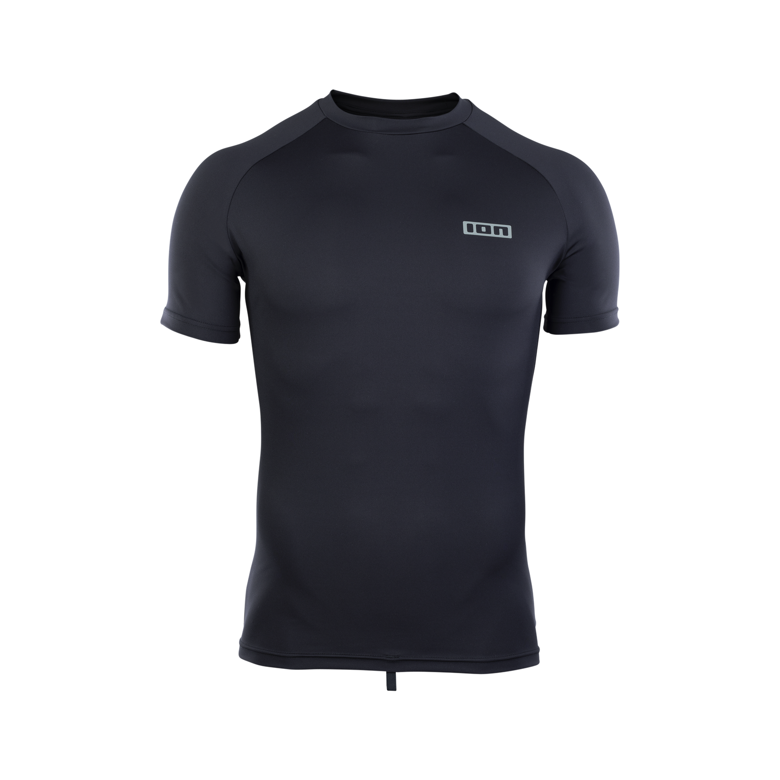 ION Water Rashguard SS men short-sleeve rash guard in black with tonal abstract print