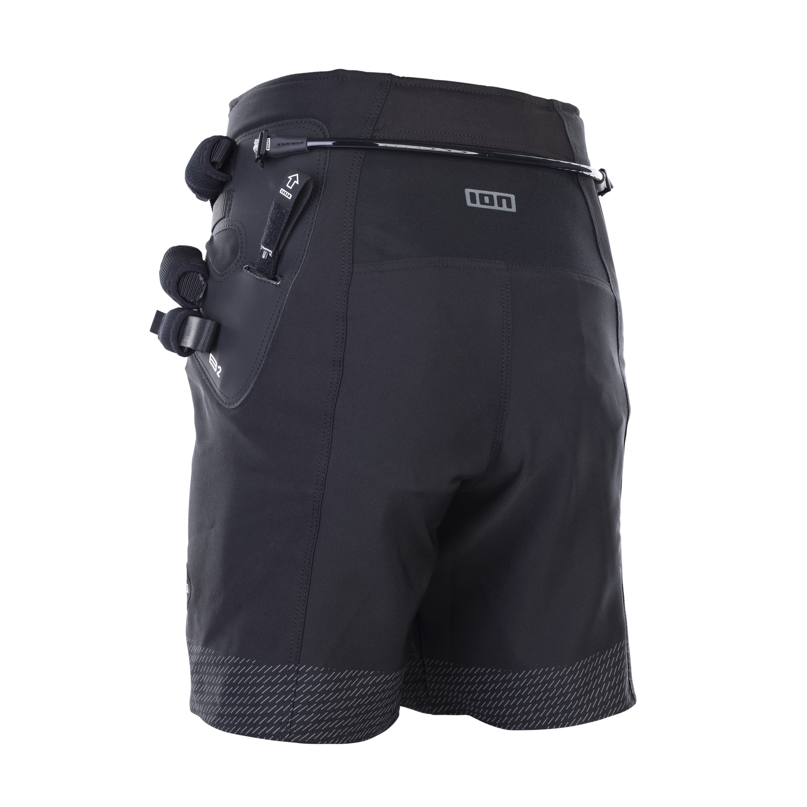 ION Harness Seat Kite B2 Sitztrapez in schwarz mit Spectre Bar und ergonomischen Beinschlaufen