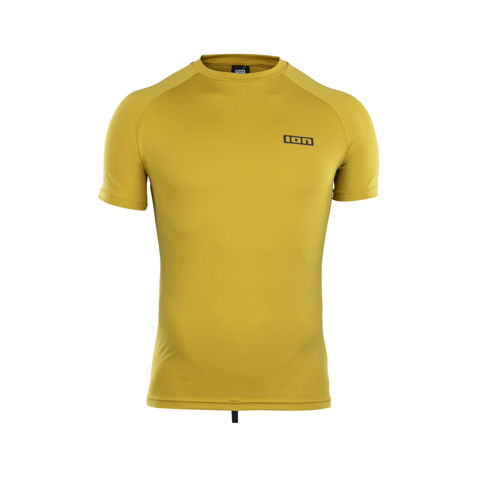 ION Rashguard SS homme haut manches courtes UV en jaune olive