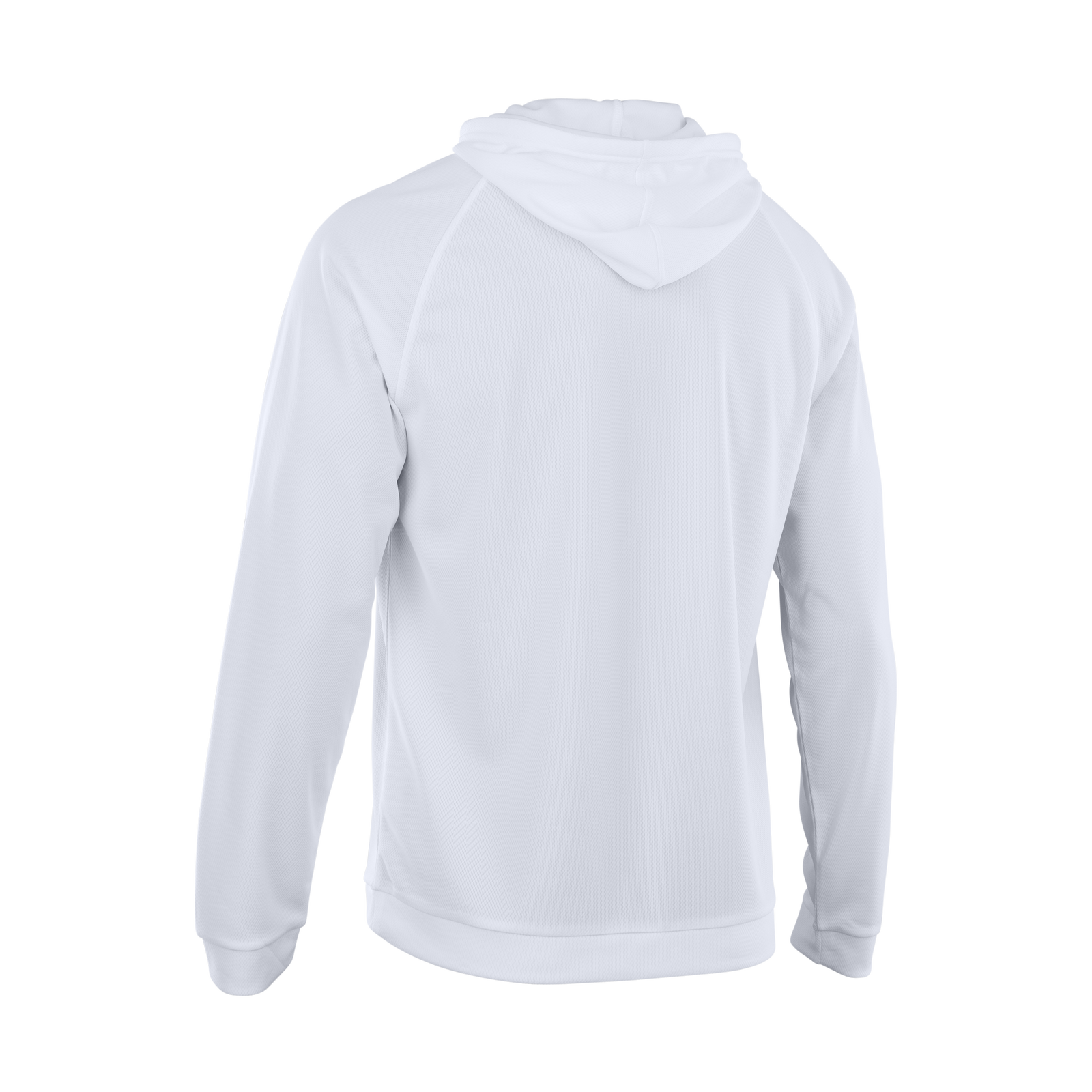 ION Water Wetshirt Hood LS men long-sleeve hooded top in white, back view
