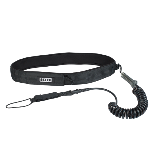 Wing/SUP Leash Core Coiled Hip Safety - black - S-M(8')