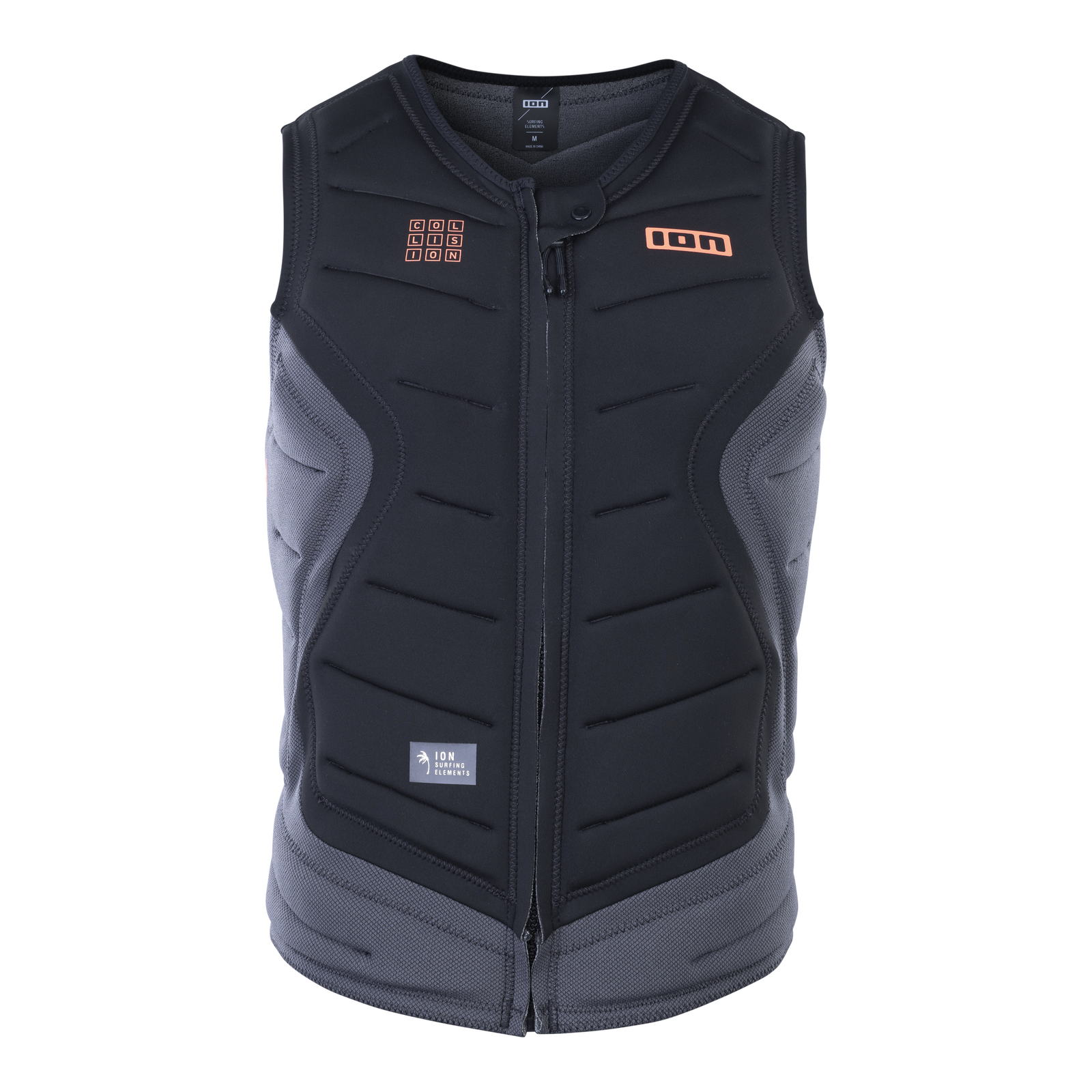 ION Collision Select Prallschutzweste Frontzip Herren in schwarz und dunkelgrau
